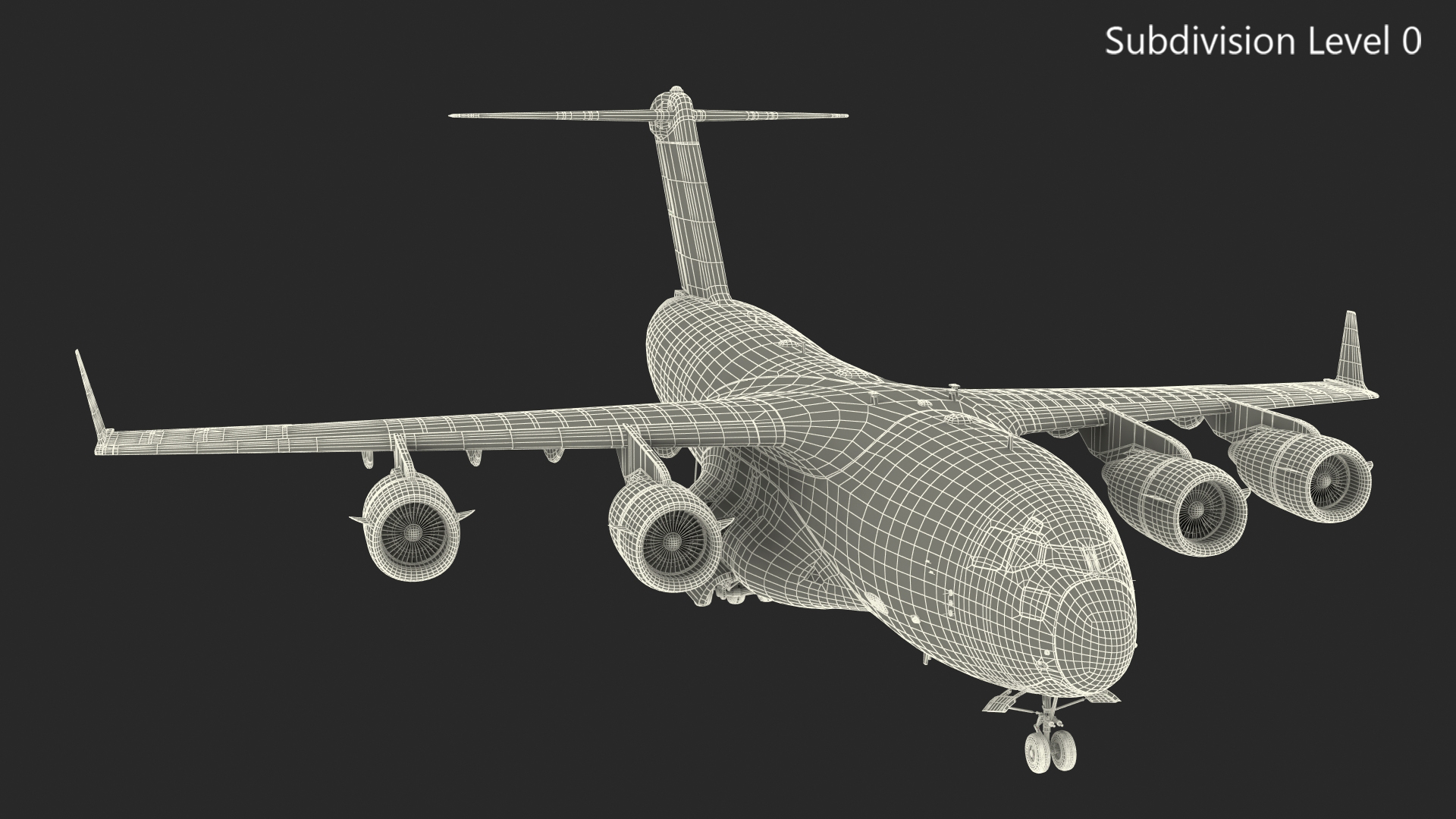 3D model C 17 Globemaster III Tactical Transport Aircraft with M1A2 Abrams Tank