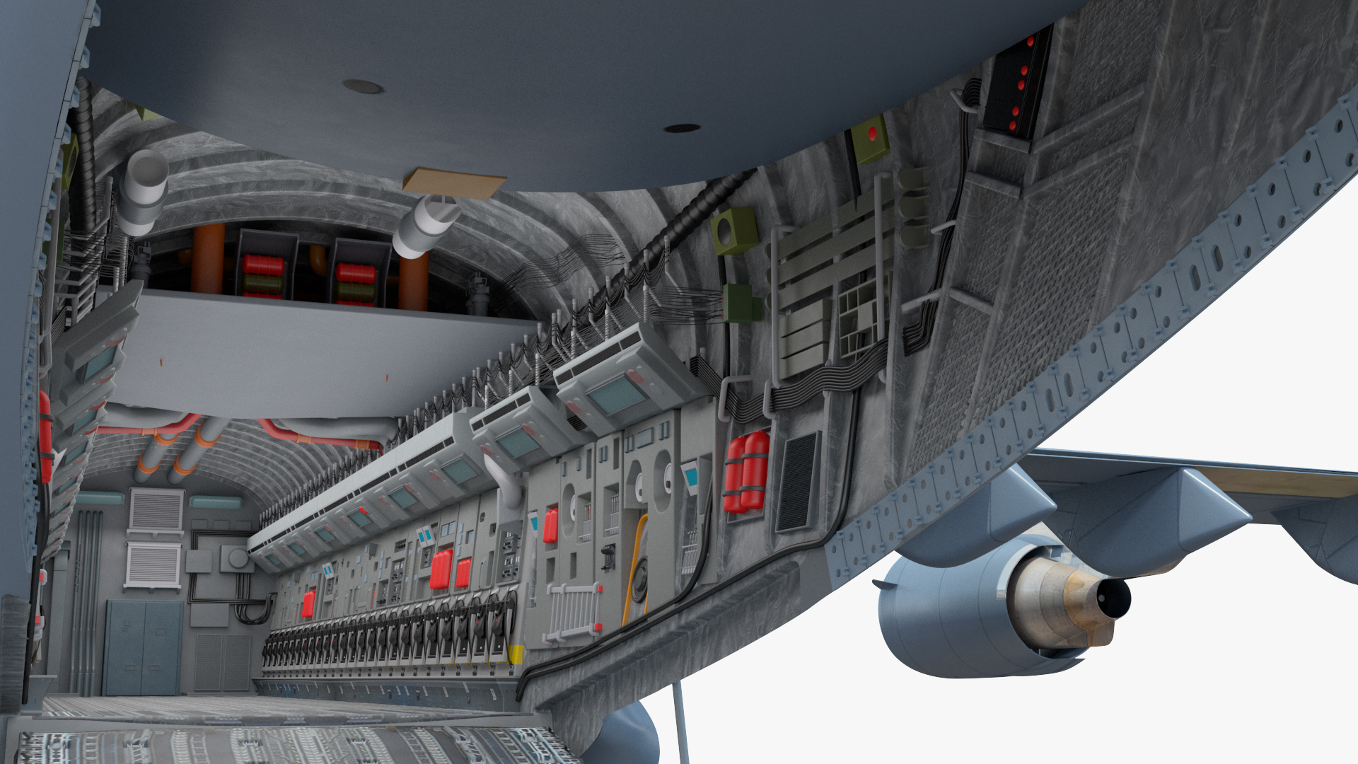 3D model C 17 Globemaster III Tactical Transport Aircraft with M1A2 Abrams Tank