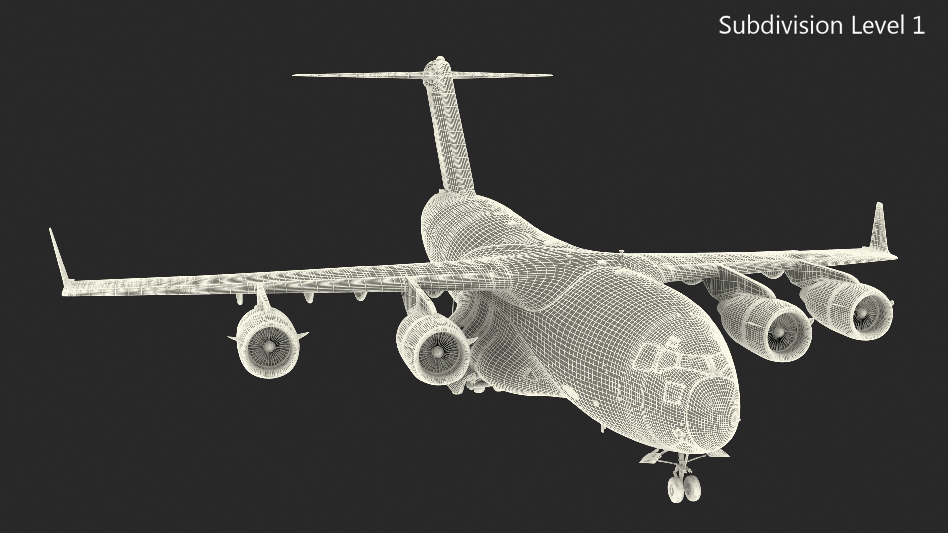 3D model C 17 Globemaster III Tactical Transport Aircraft with M1A2 Abrams Tank