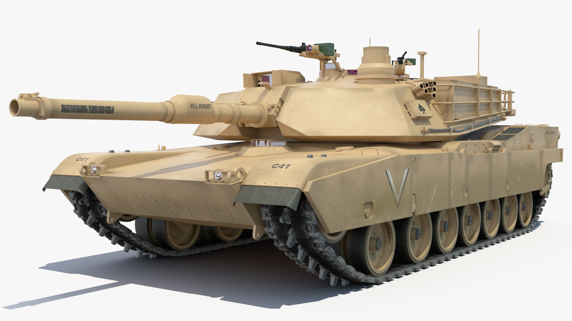 3D model C 17 Globemaster III Tactical Transport Aircraft with M1A2 Abrams Tank