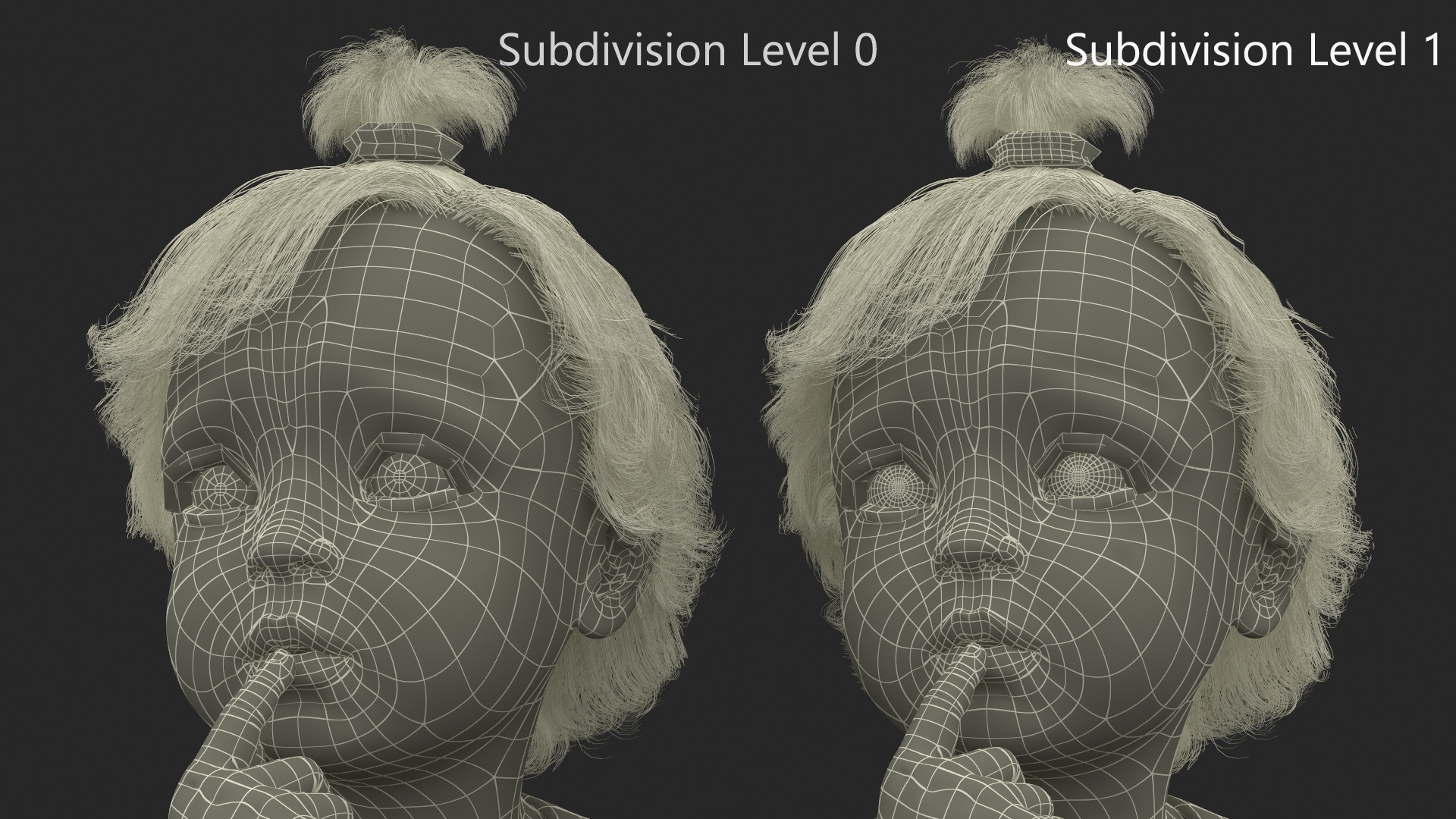 Baby Girl Wearing Bodysuit Sitting 3D model