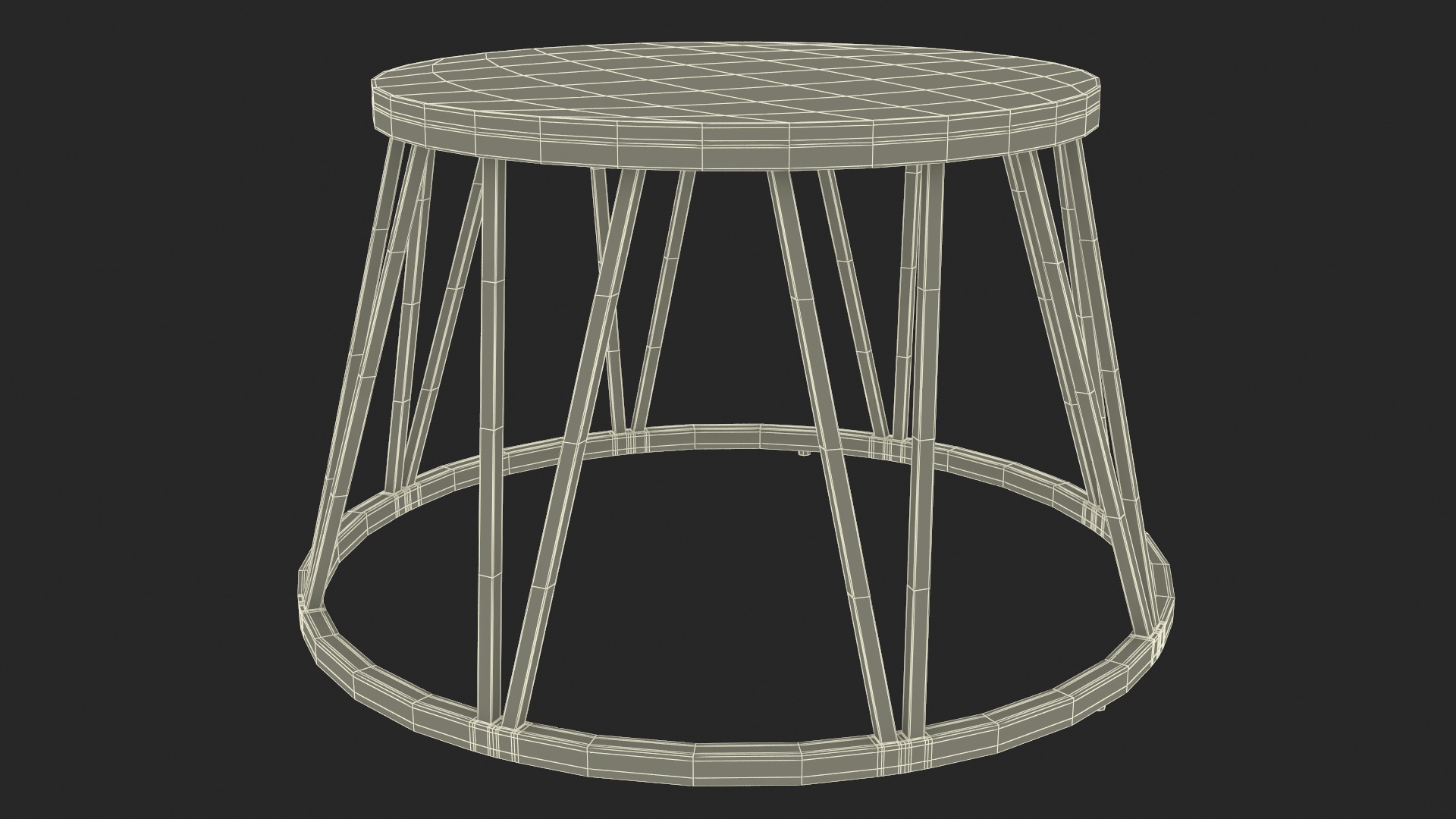 3D Vintage Circus Pedestal model