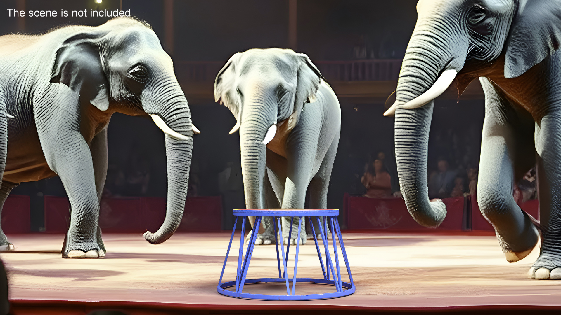3D Vintage Circus Pedestal model