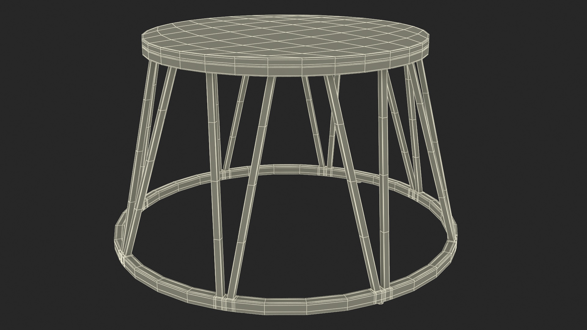 3D Vintage Circus Pedestal model