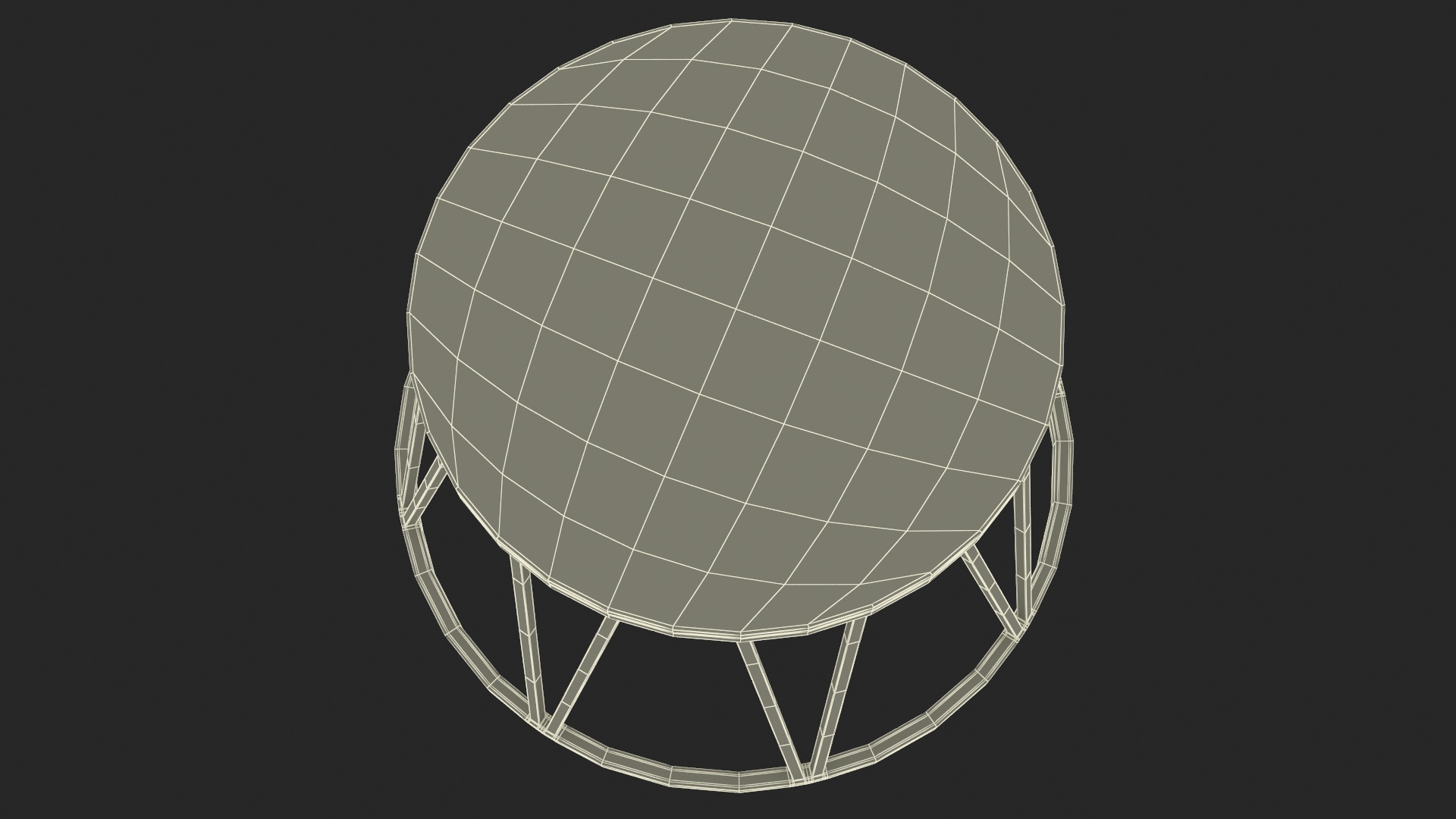 3D Vintage Circus Pedestal model