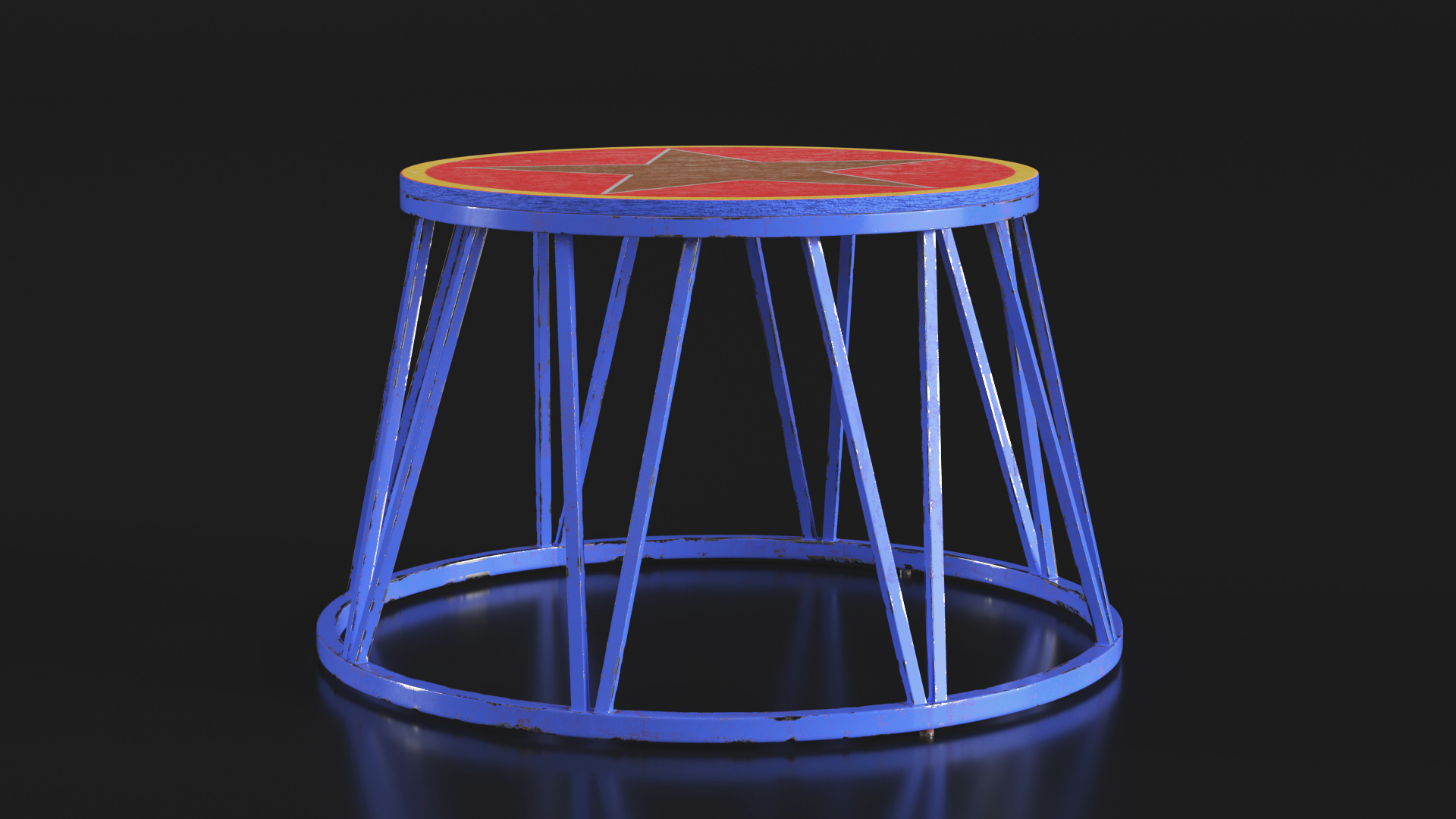 3D Vintage Circus Pedestal model
