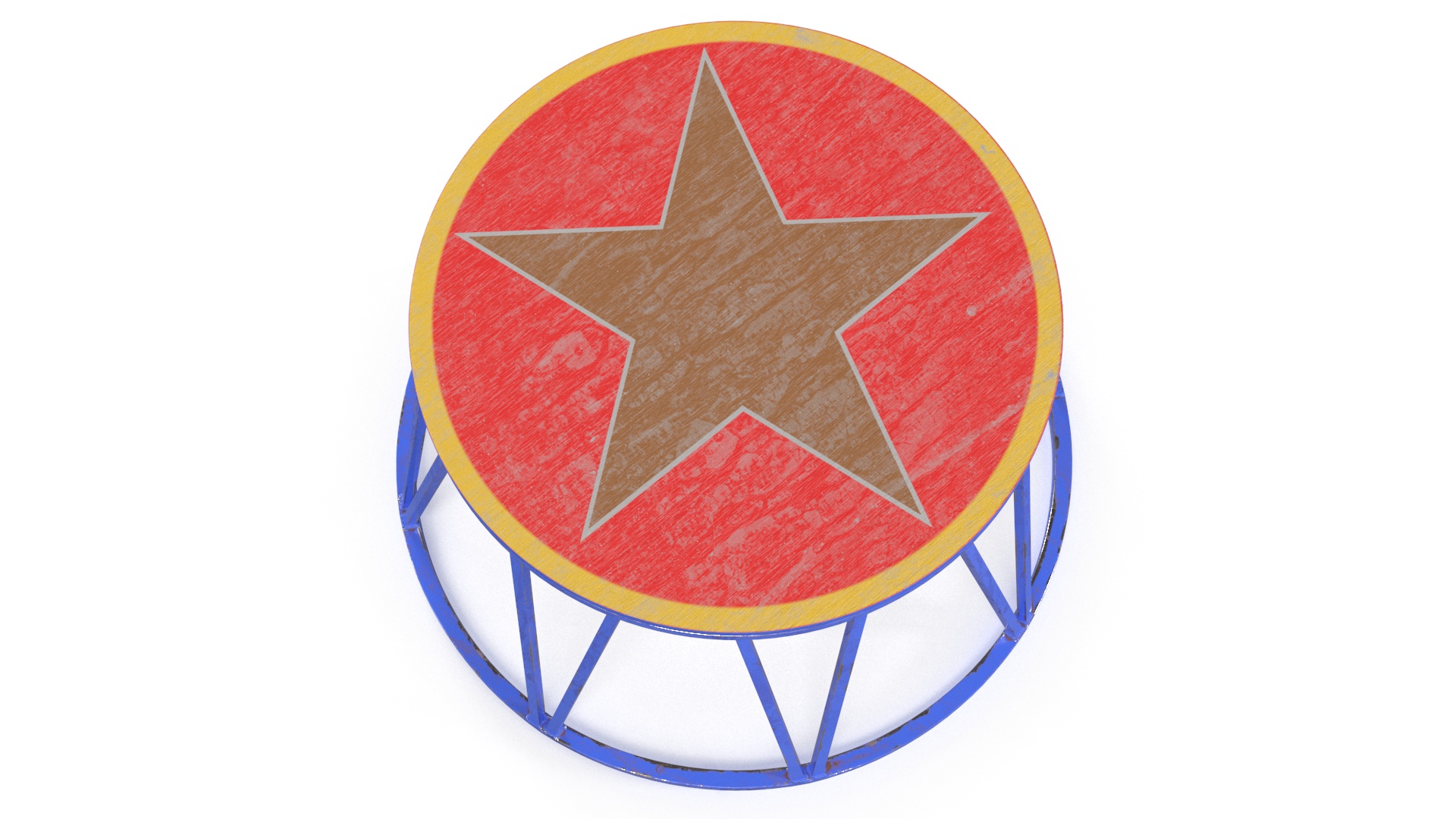 3D Vintage Circus Pedestal model