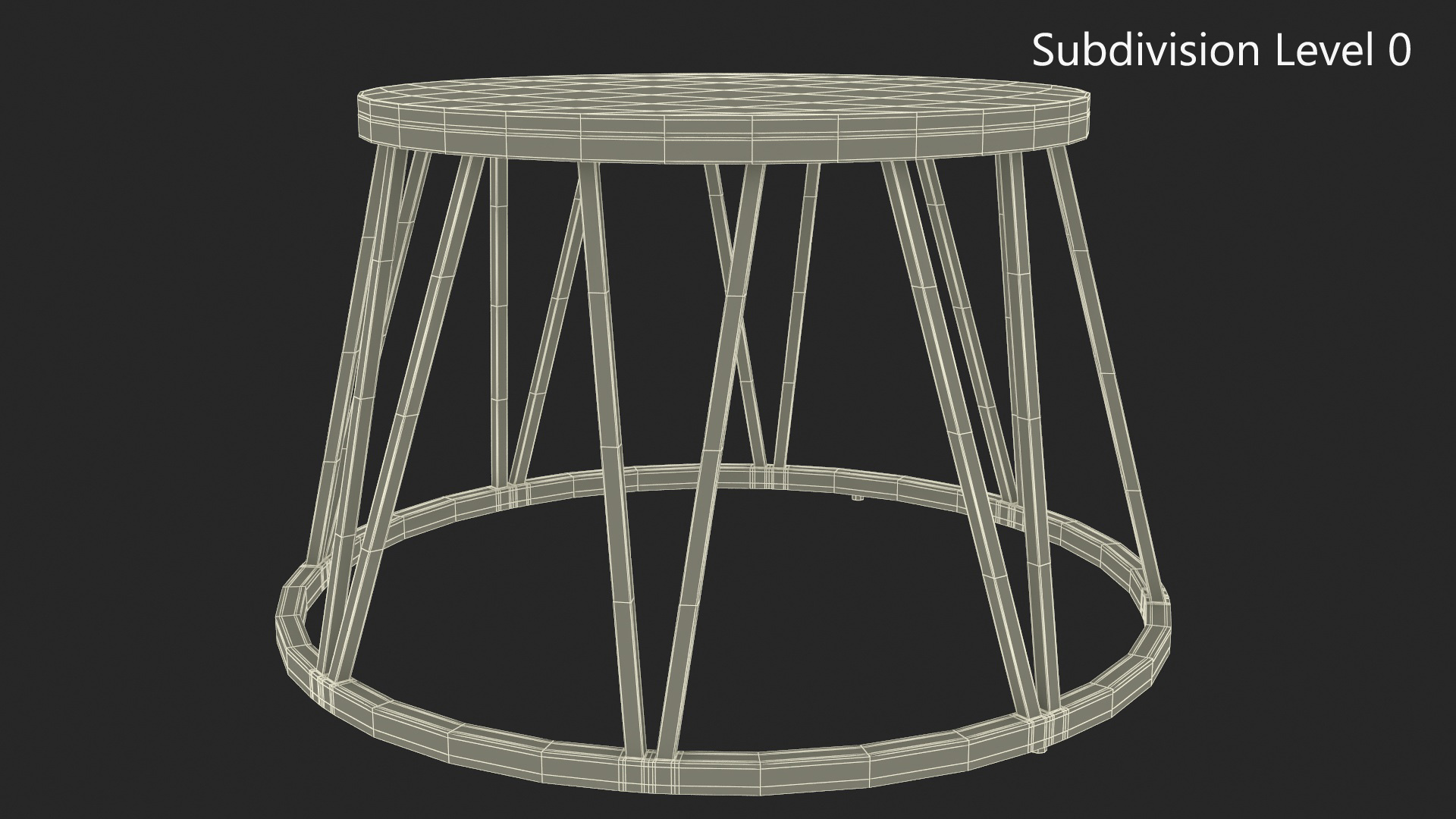 3D Vintage Circus Pedestal model