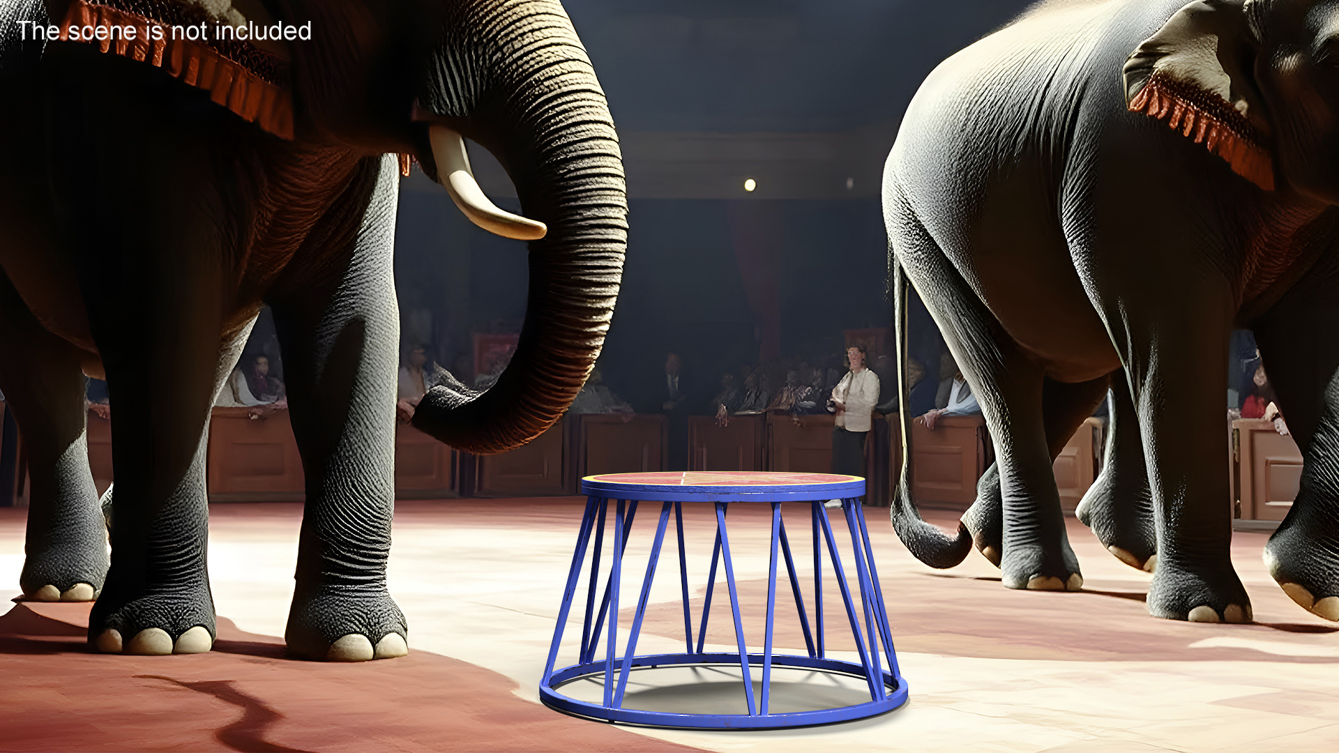 3D Vintage Circus Pedestal model