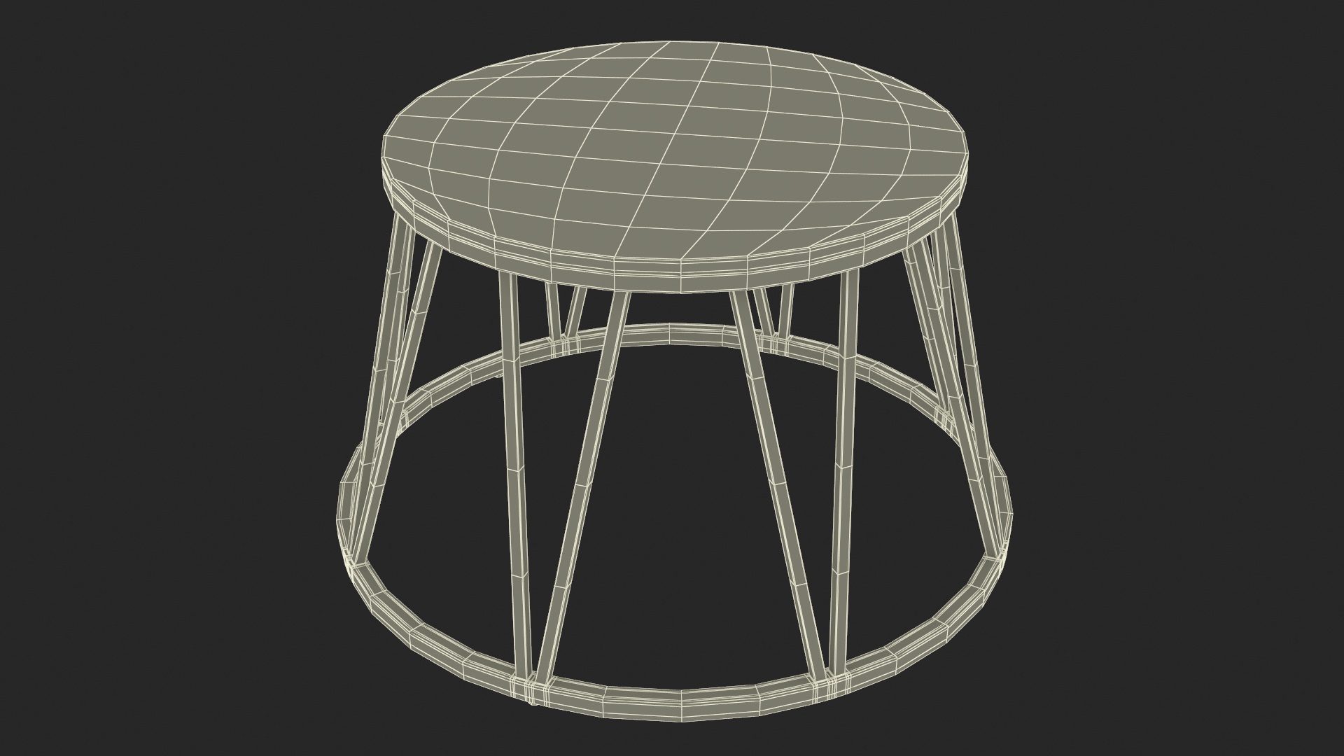 3D Vintage Circus Pedestal model