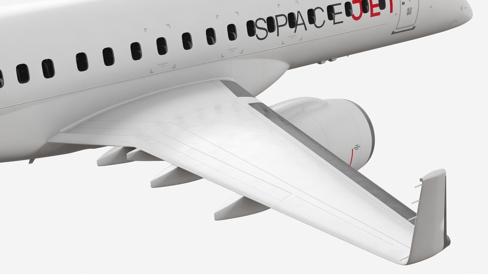 3D Mitsubishi SpaceJet M90 Retracted Landing Gear