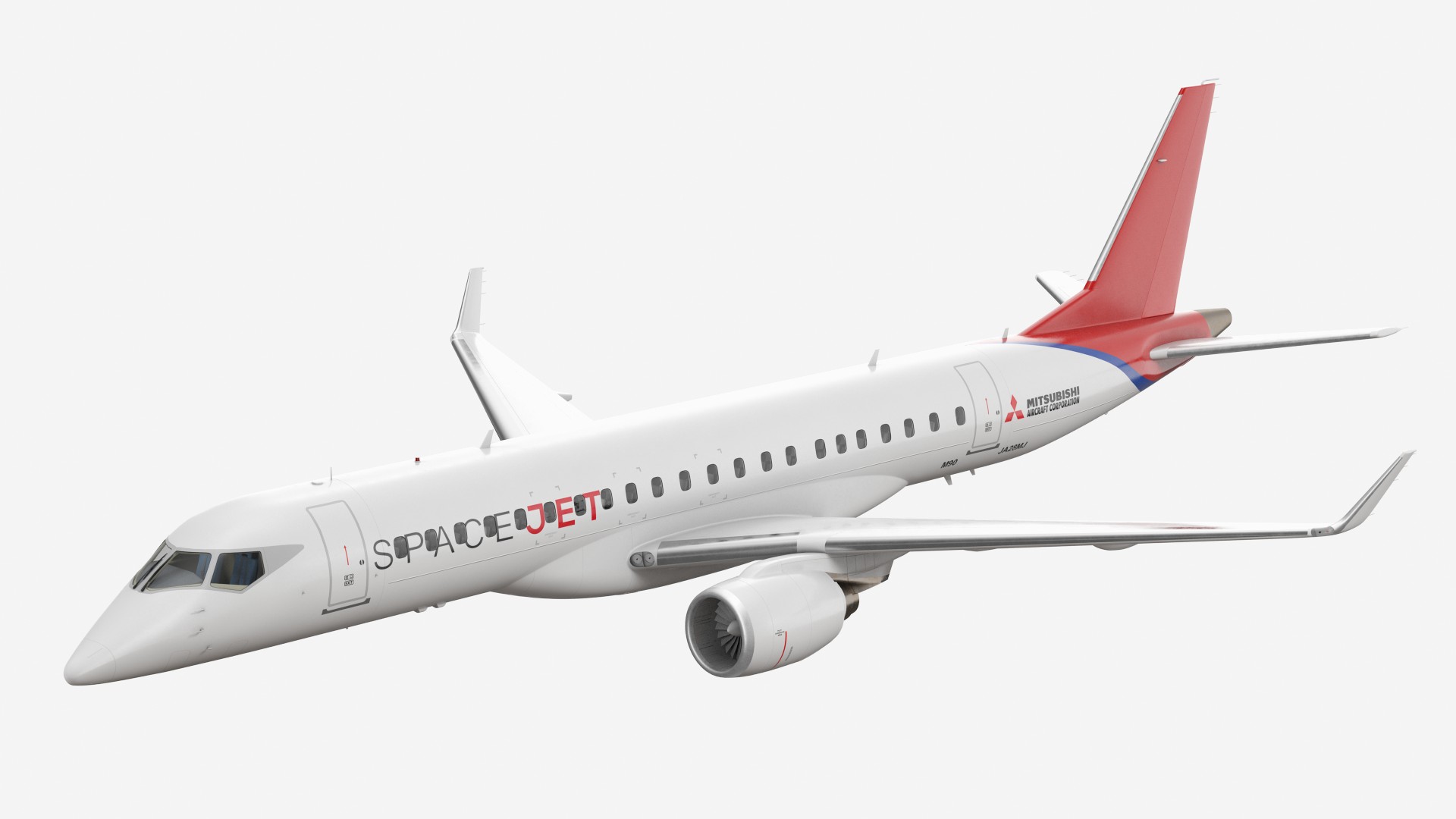 3D Mitsubishi SpaceJet M90 Retracted Landing Gear