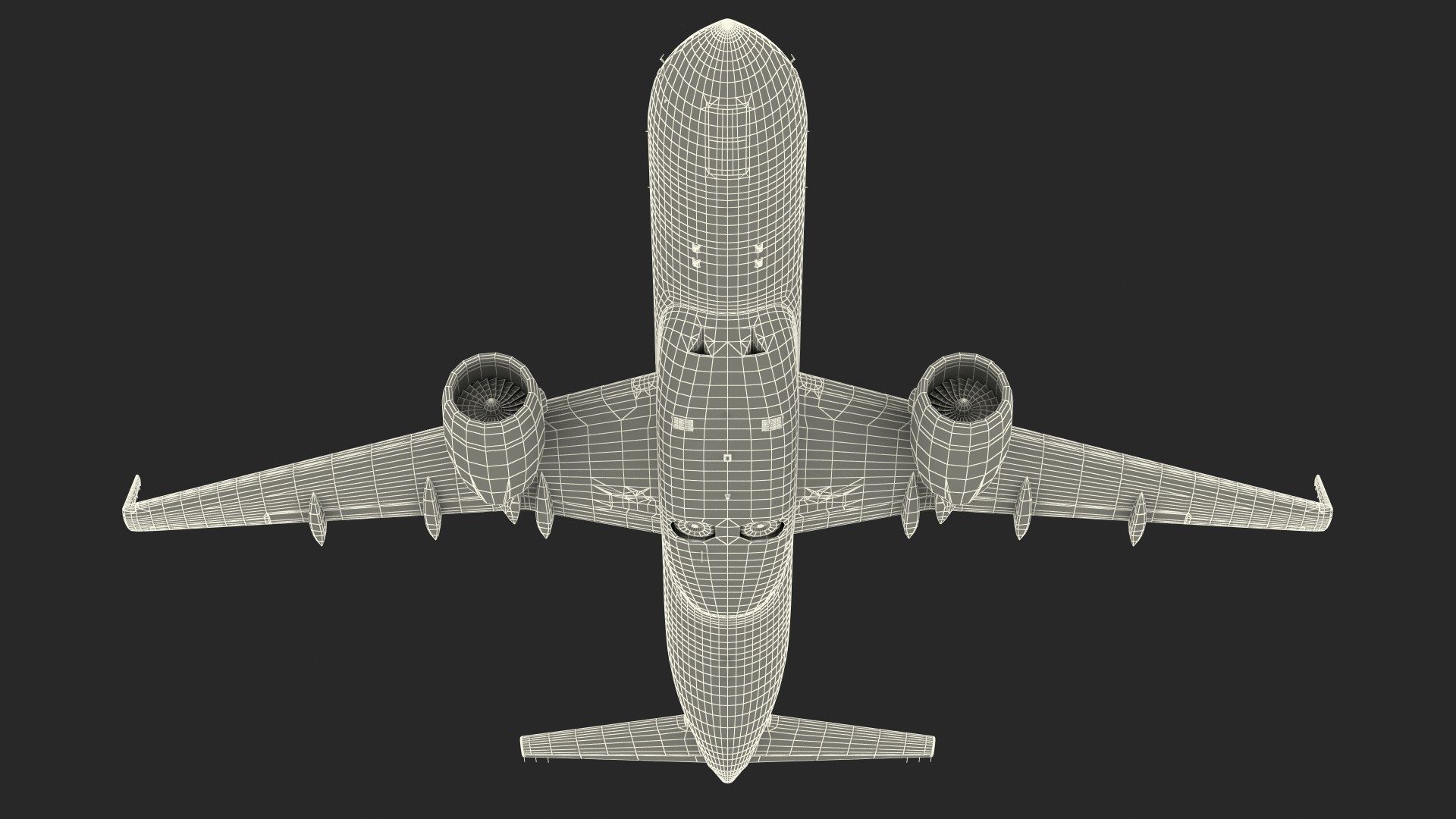 3D Mitsubishi SpaceJet M90 Retracted Landing Gear