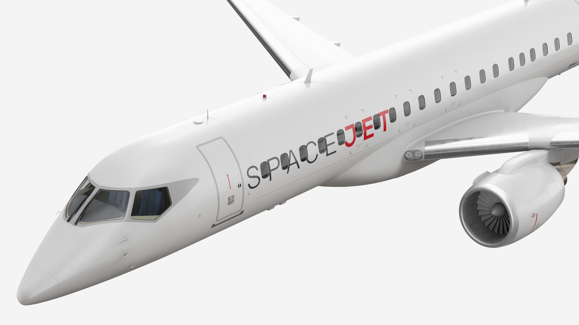 3D Mitsubishi SpaceJet M90 Retracted Landing Gear