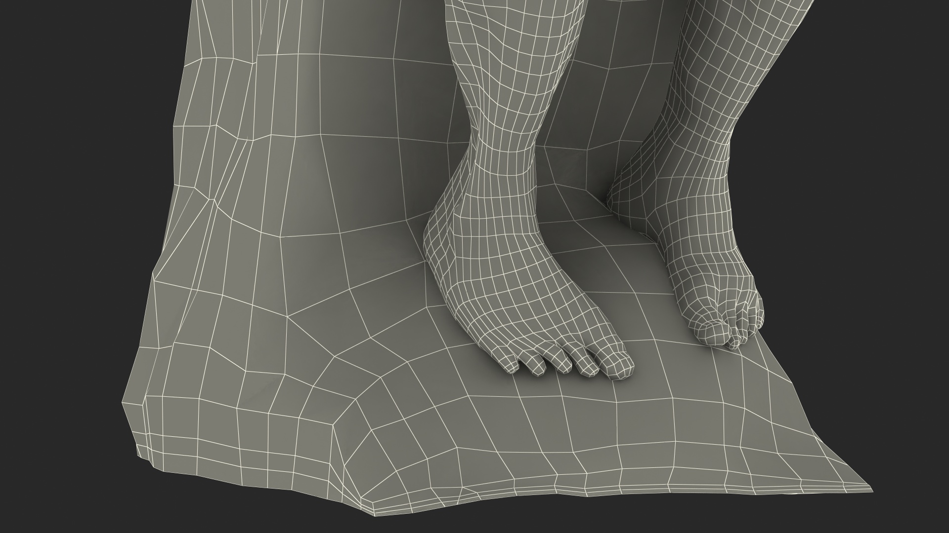 3D The Thinker Statue Marble for 3D Print model