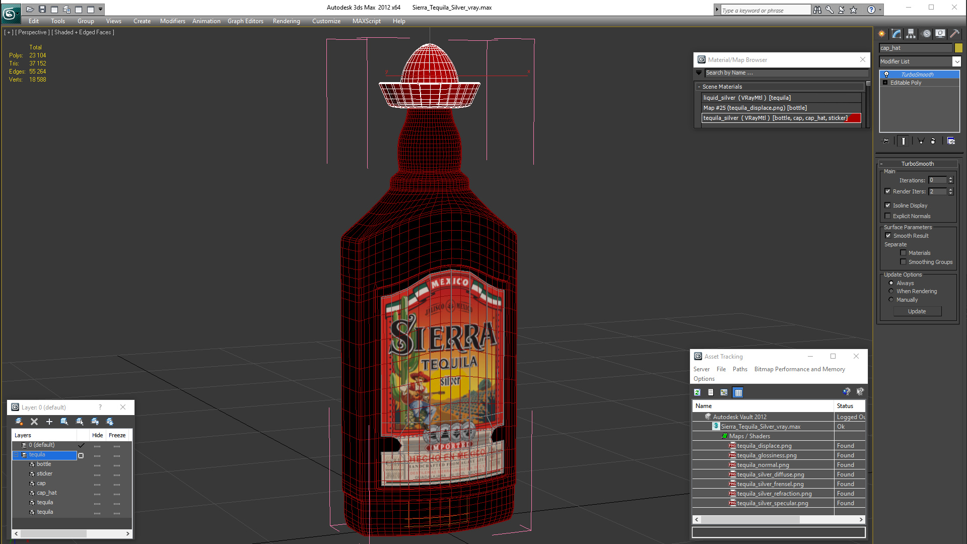 3D Sierra Tequila Silver