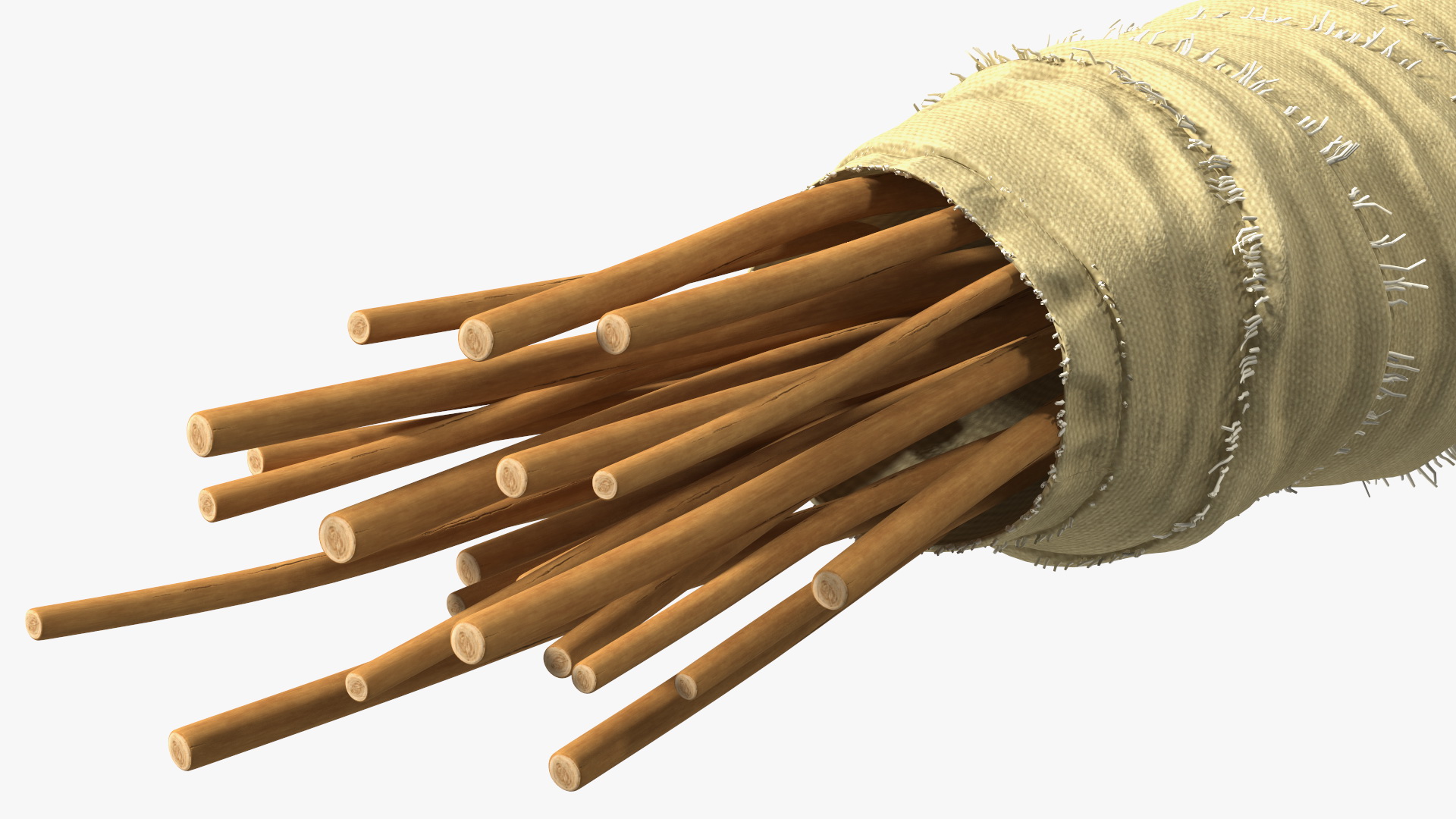Traditional Voodoo Doll White 3D model