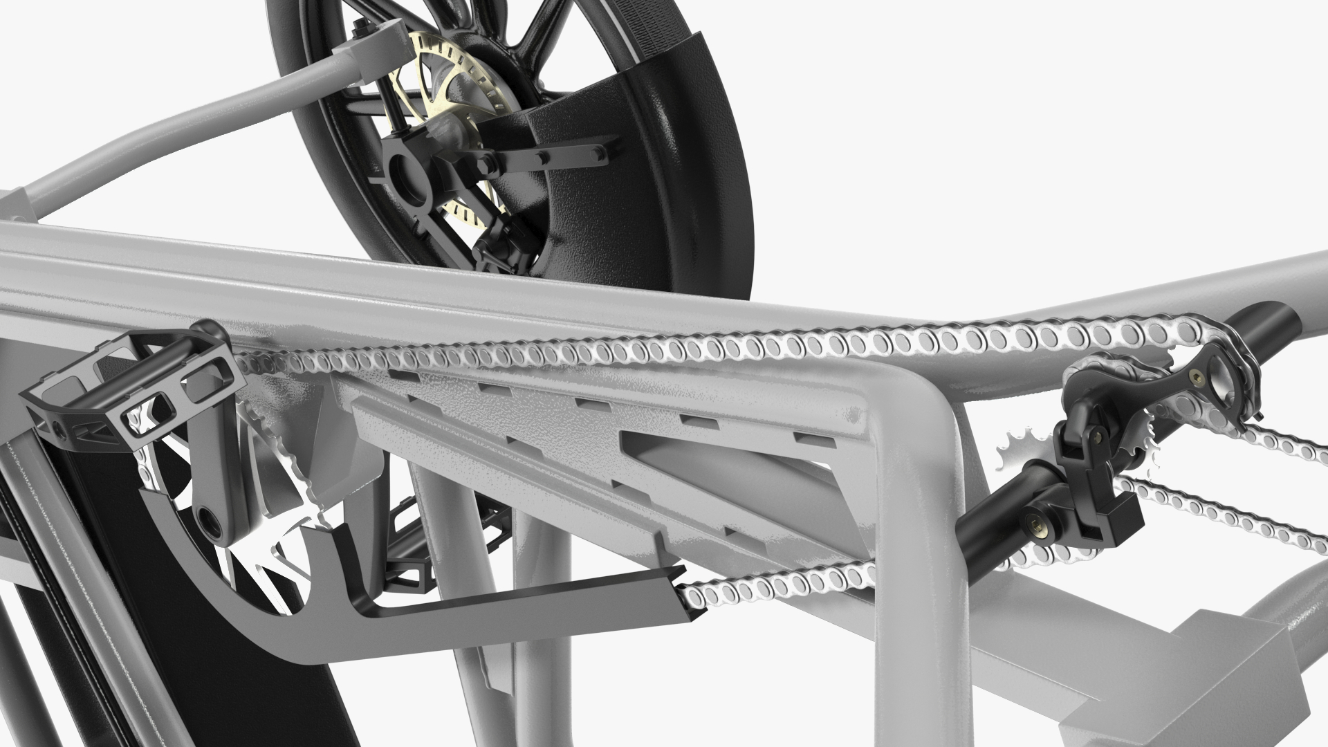 3D EAV Cargo Delivery Bike Amazon Rigged for Cinema 4D