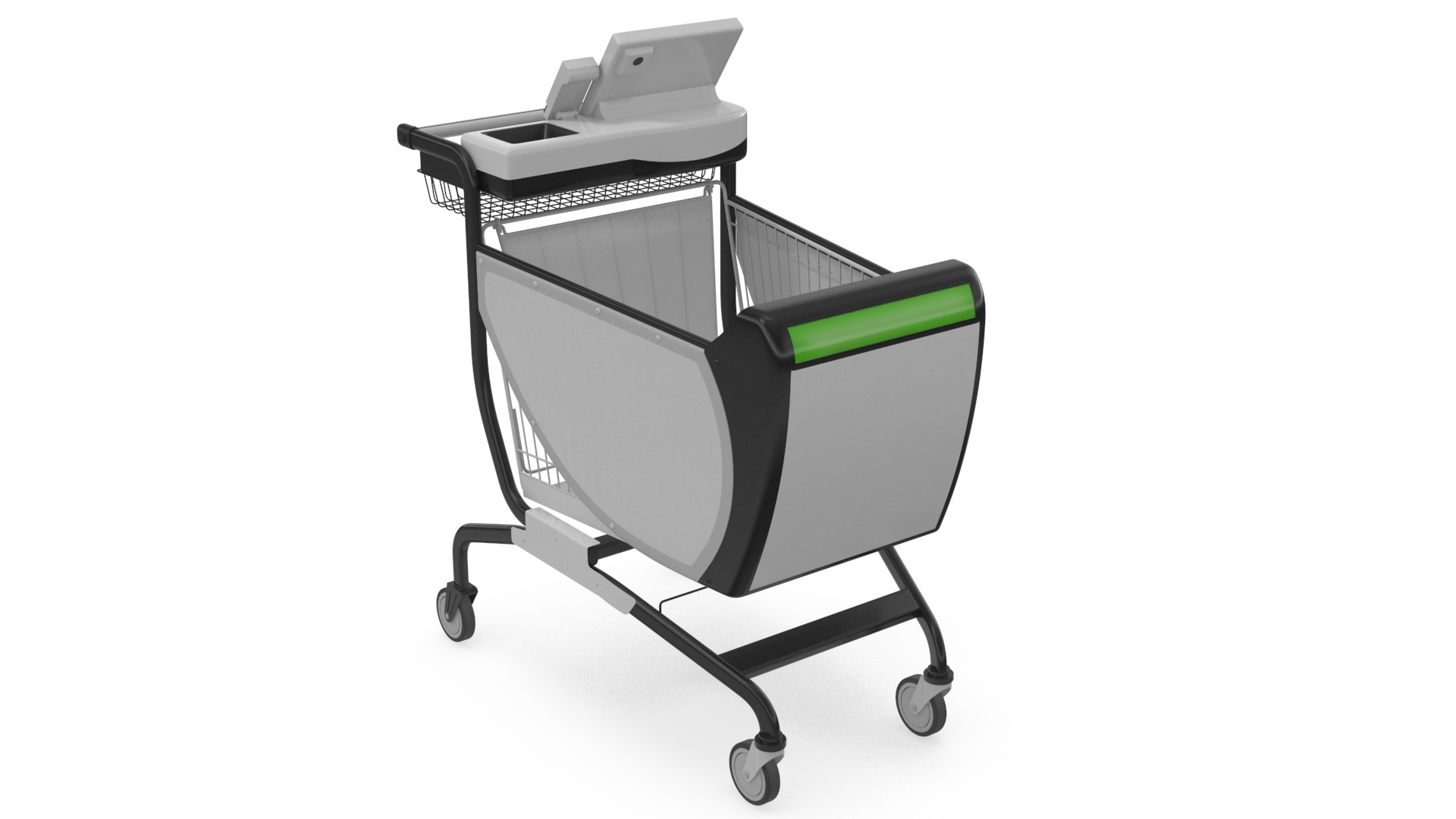 Smart Shopping Cart 3D model