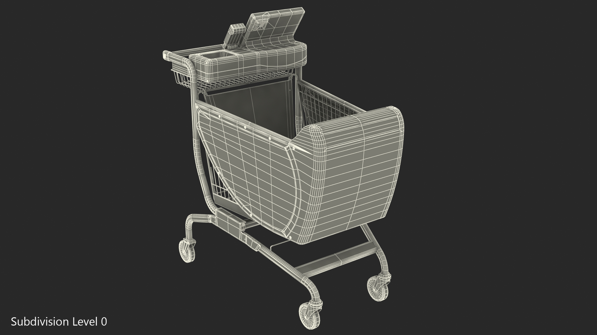 Smart Shopping Cart 3D model