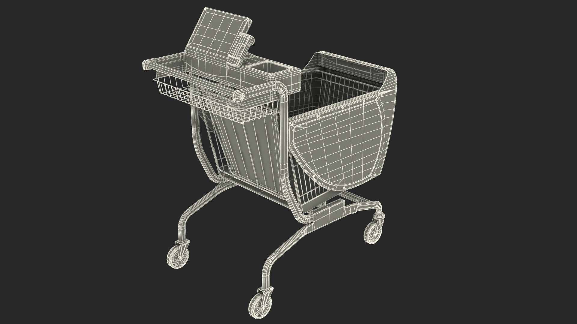 Smart Shopping Cart 3D model
