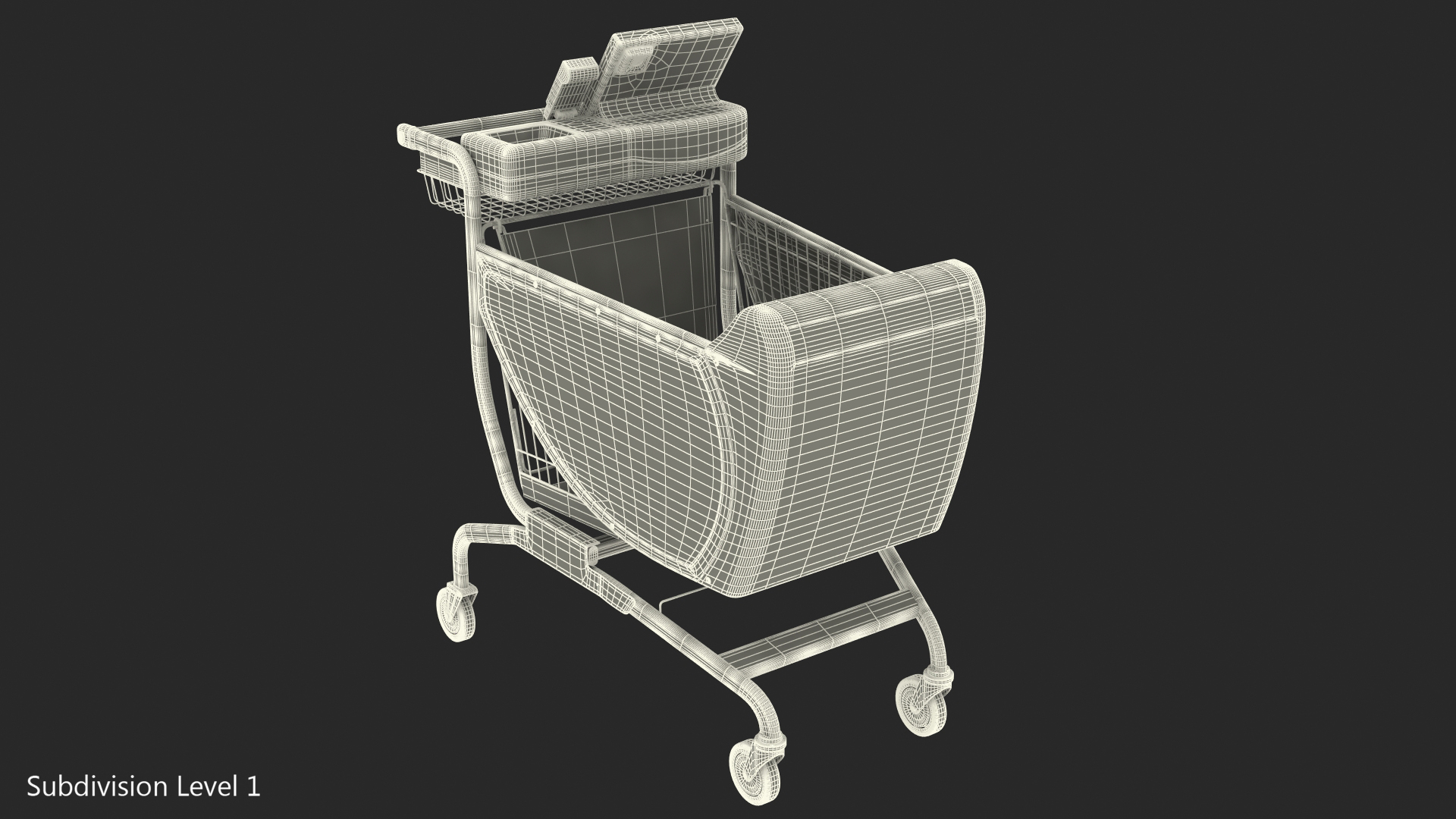 Smart Shopping Cart 3D model