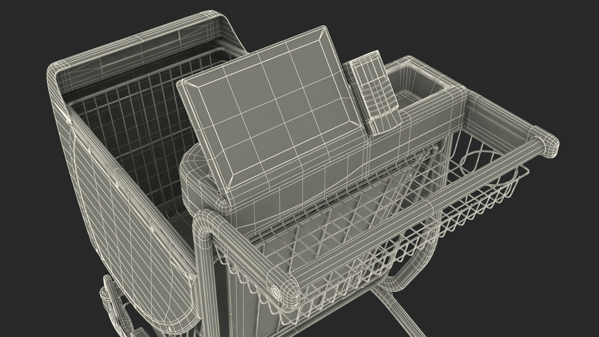 Smart Shopping Cart 3D model