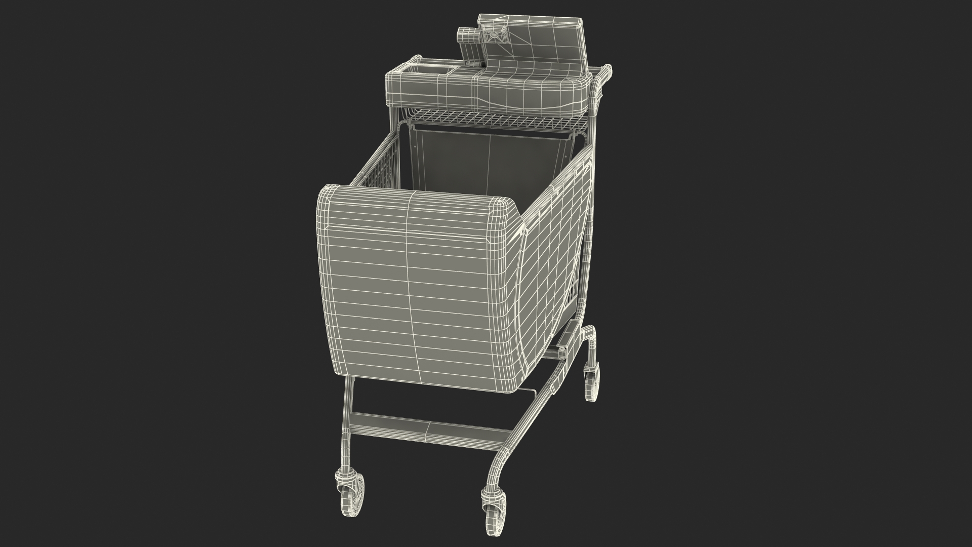 Smart Shopping Cart 3D model