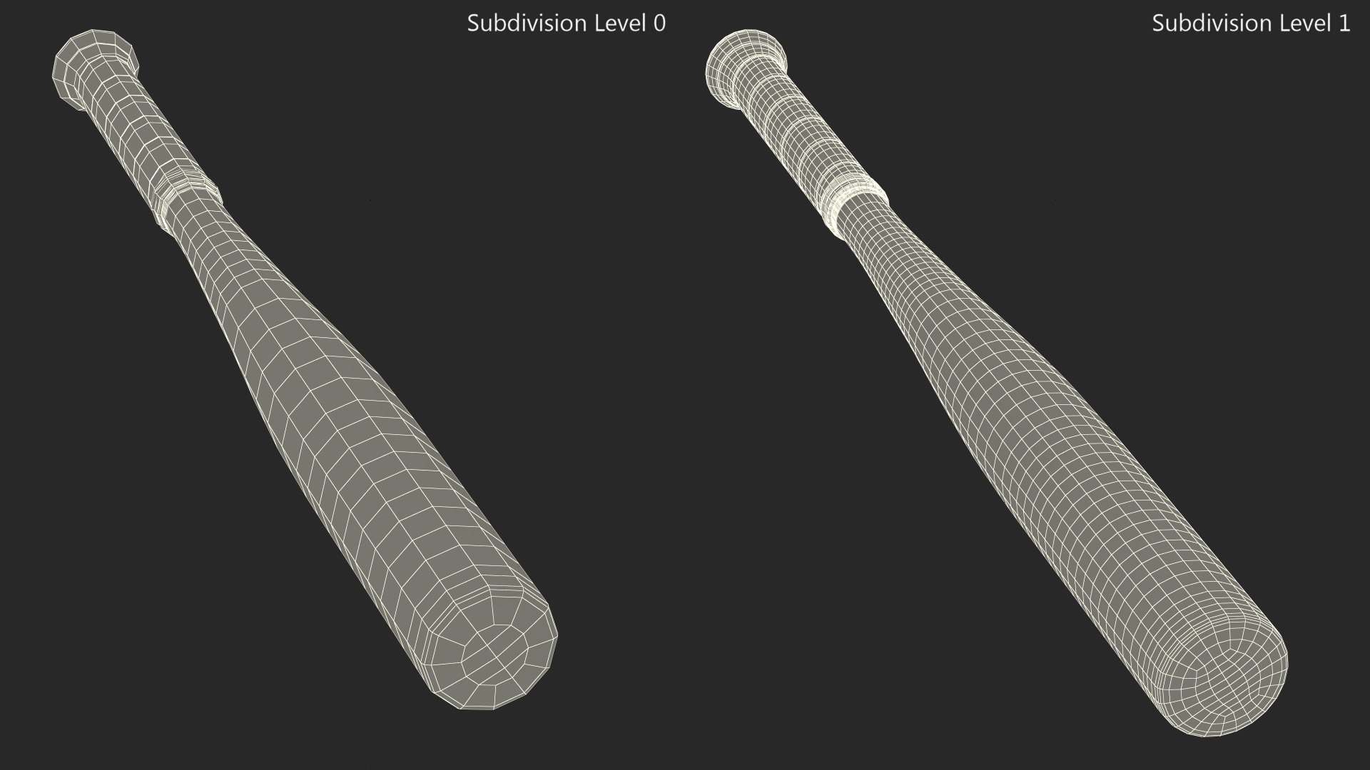 3D Aluminum Training Bat