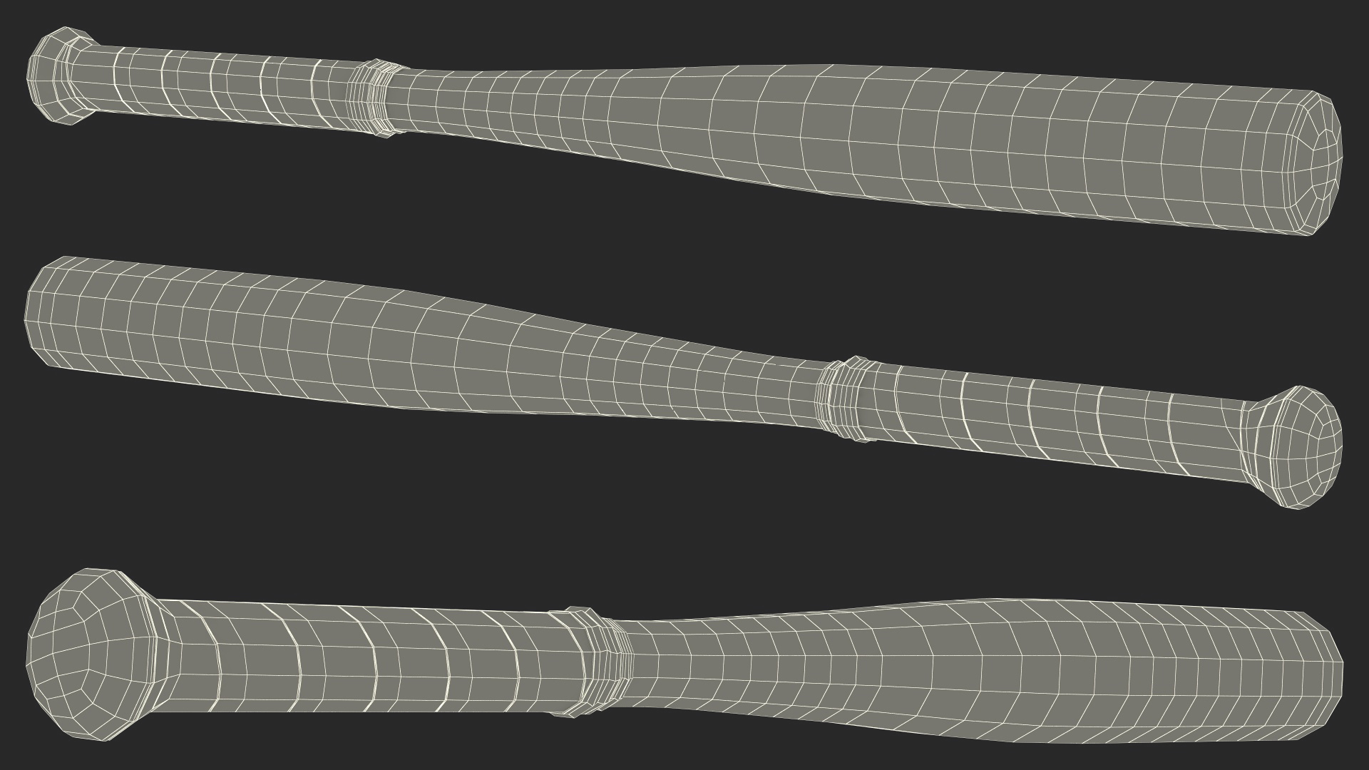 3D Aluminum Training Bat