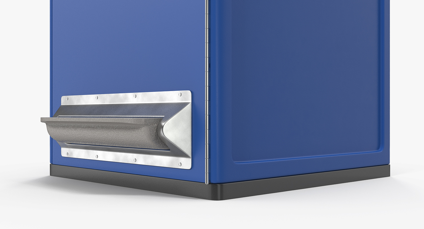 3D Modern Solar Recycling Bin