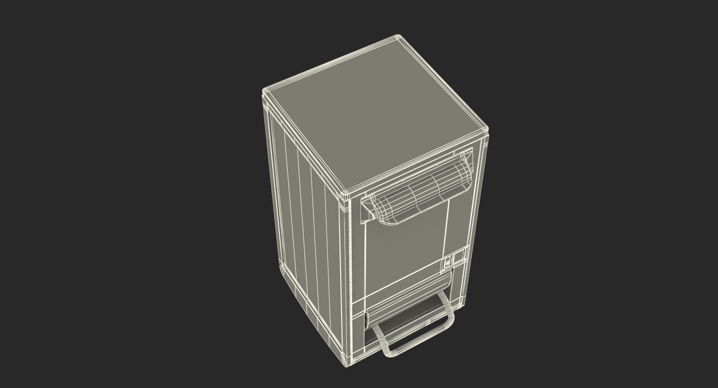 3D Modern Solar Recycling Bin