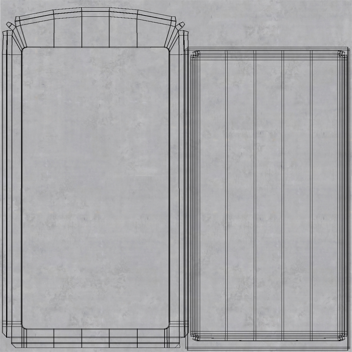 3D Modern Solar Recycling Bin