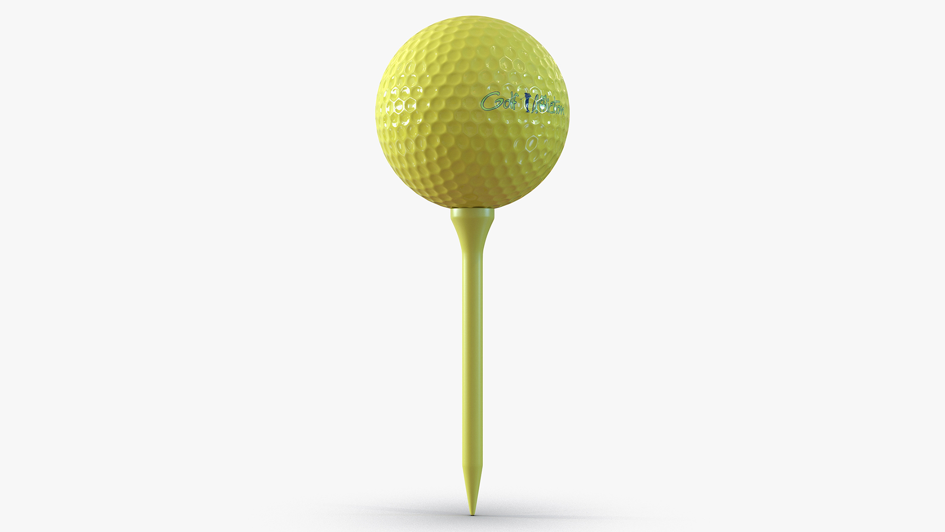 3D Golf Ball on Tee
