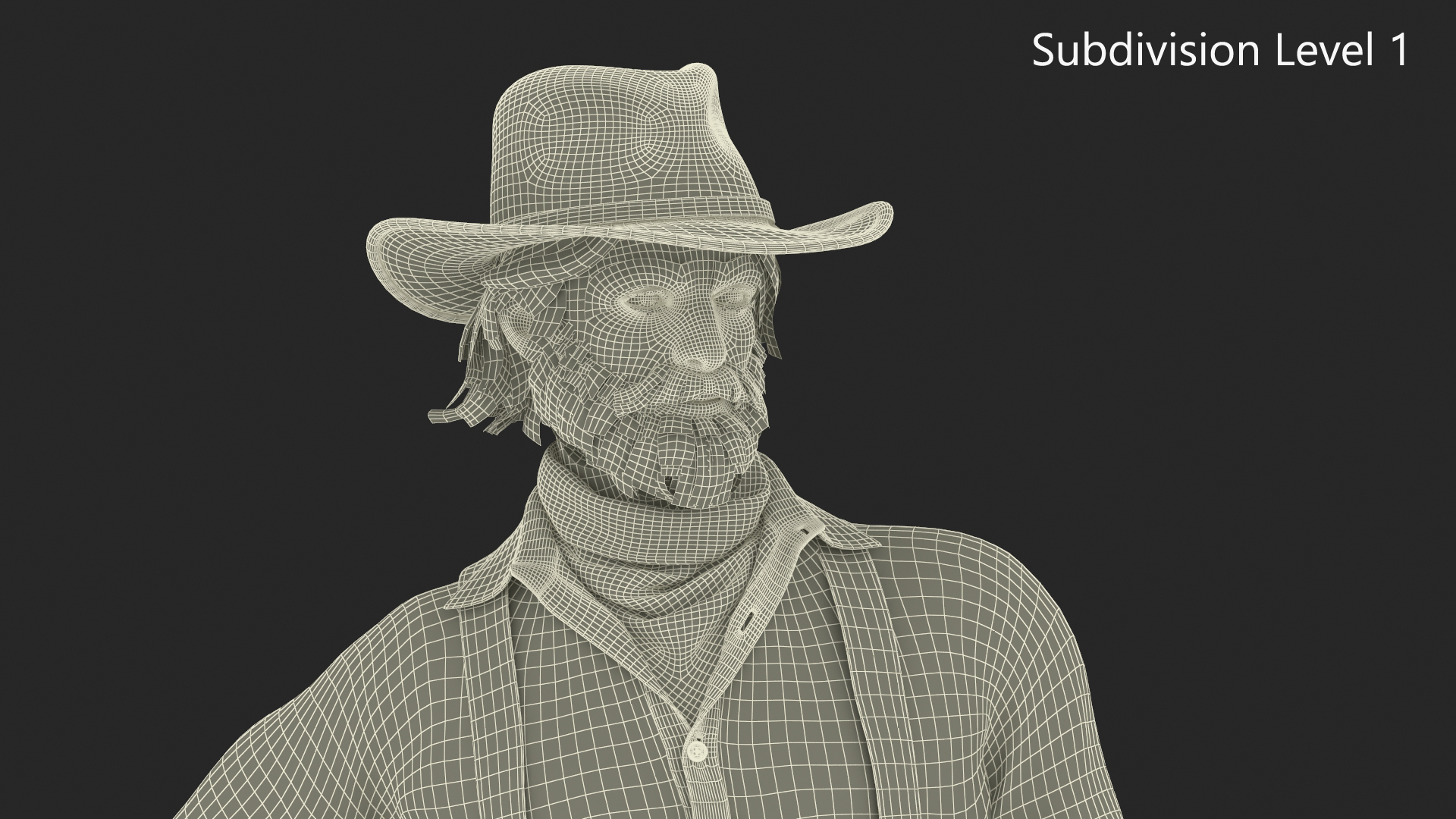 Old West Miner Resting 3D