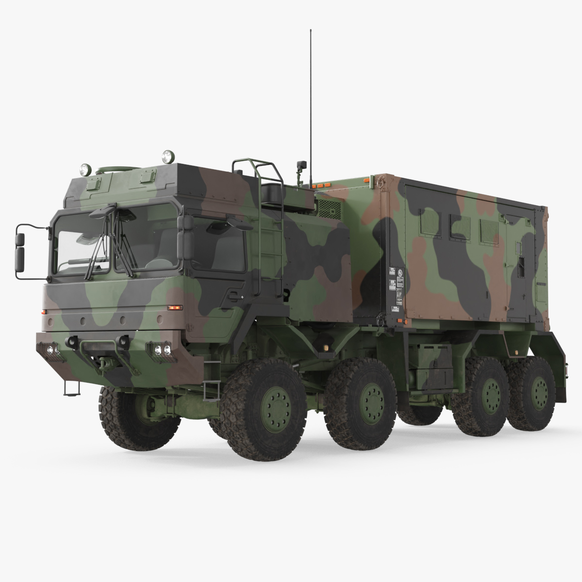 Tactical Command Vehicle with Operations Module Camouflage