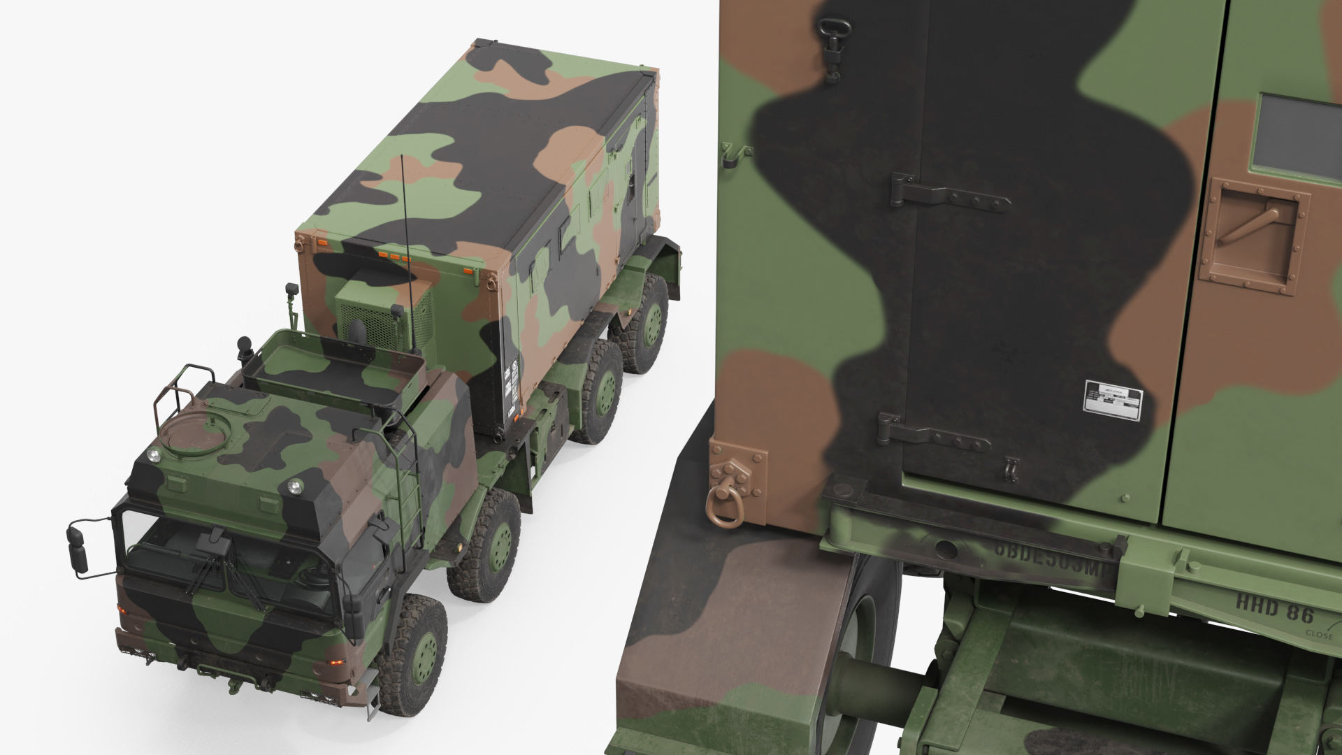 Tactical Command Vehicle with Operations Module Camouflage, view 5