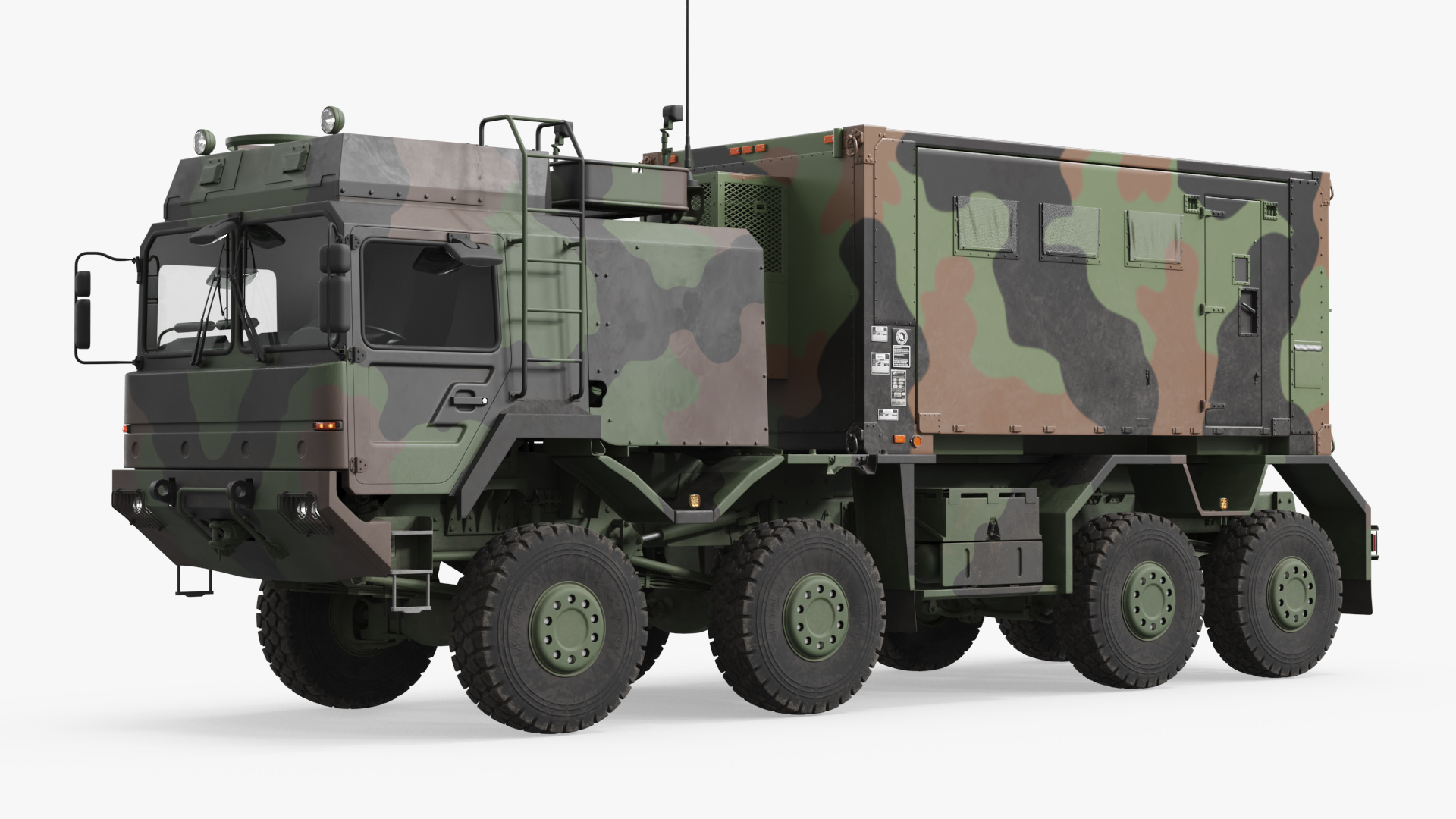 Tactical Command Vehicle with Operations Module Camouflage