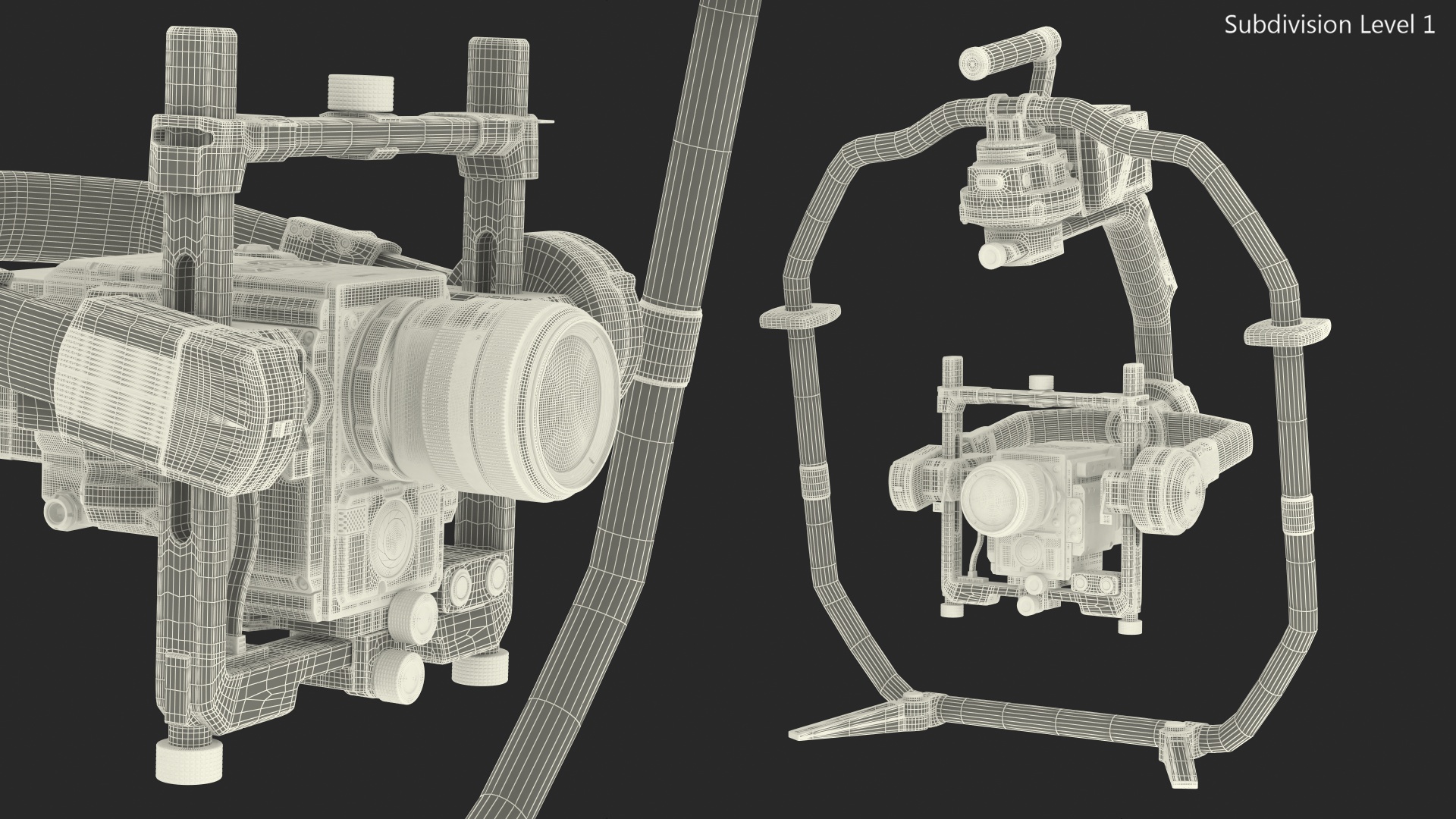 3D Handheld Camera Stabilizer with Camcorder
