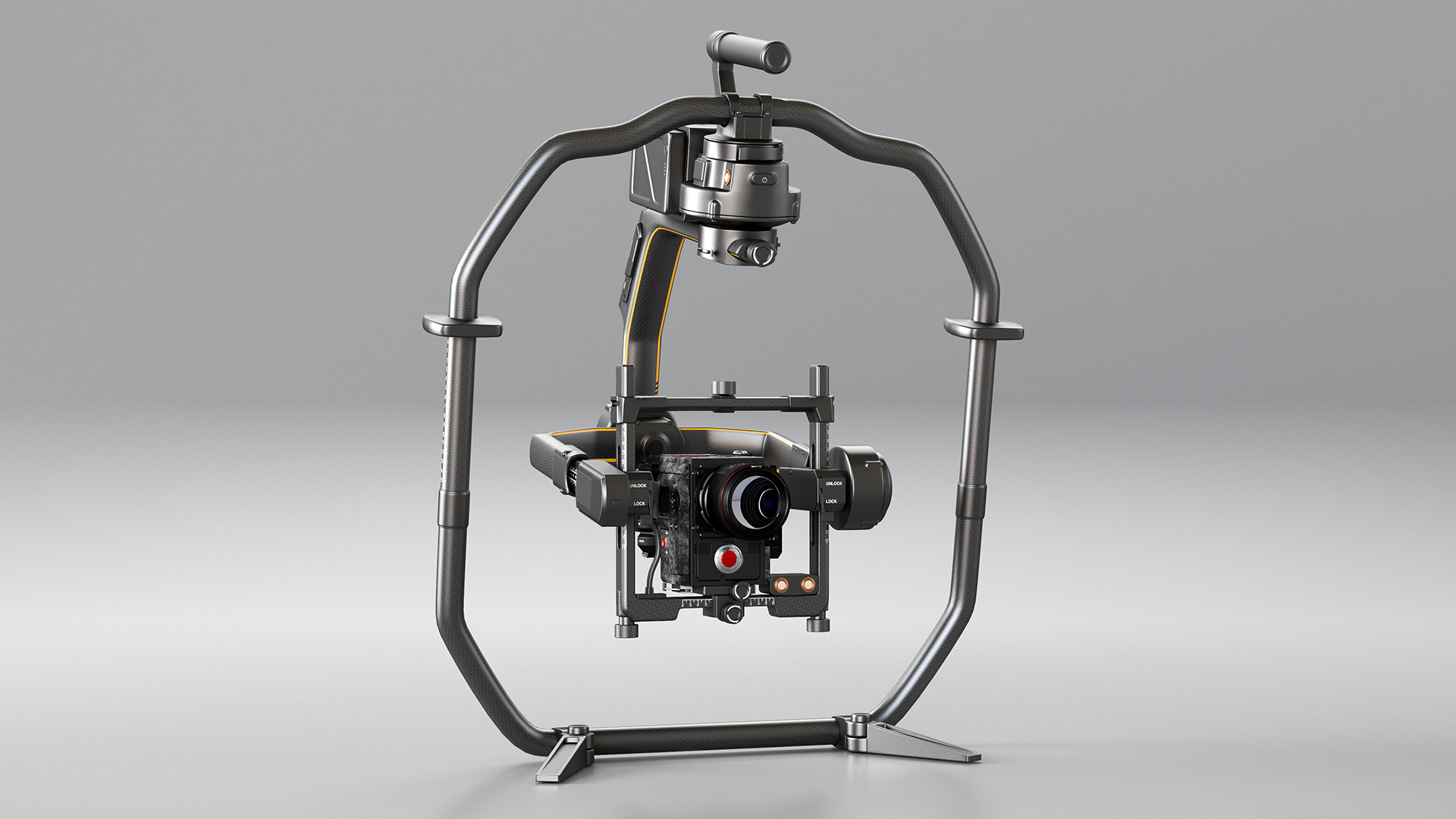 3D Handheld Camera Stabilizer with Camcorder