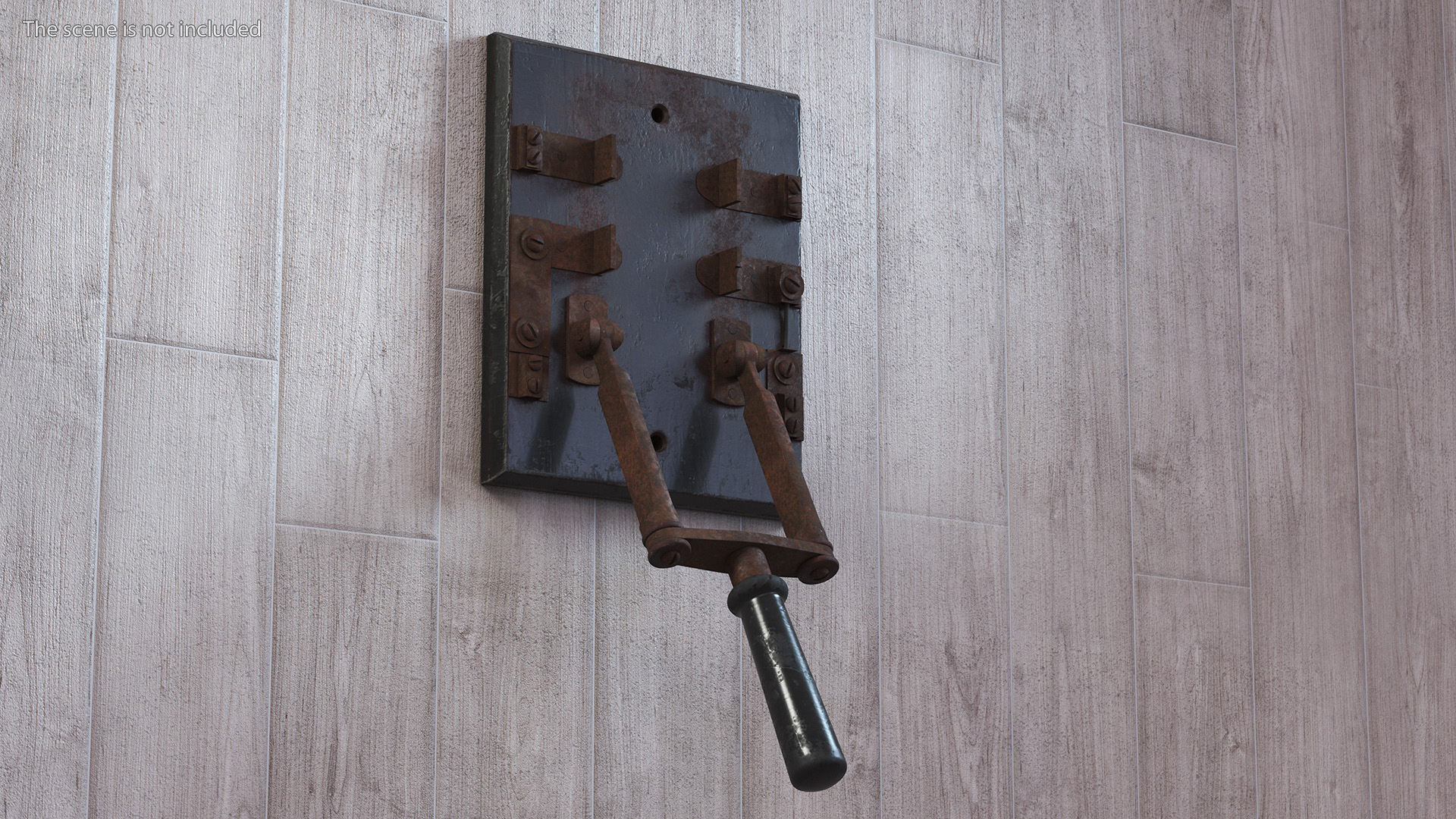 Old Brass and Slate Power Switch 3D