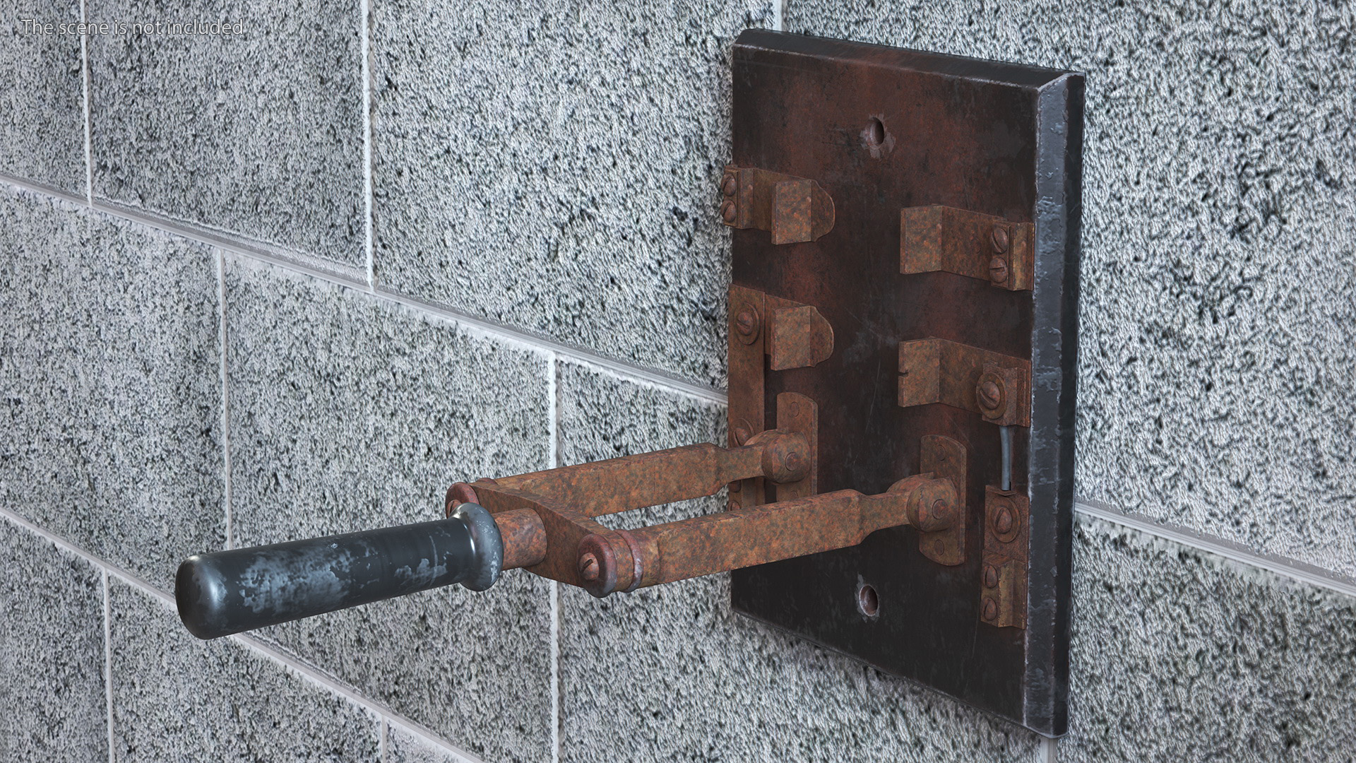 Old Brass and Slate Power Switch 3D