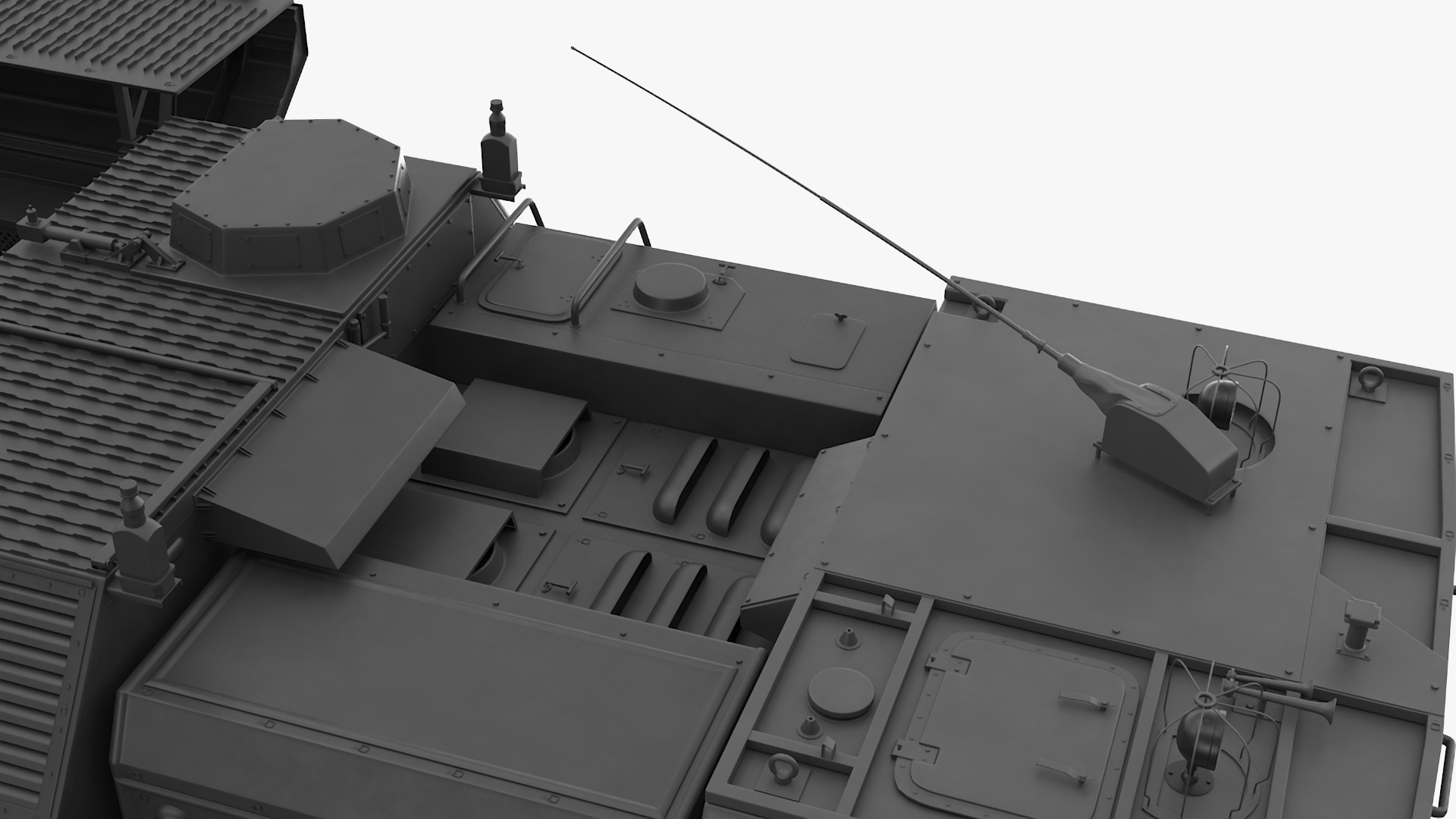 3D Military Missile Tactical Truck in Combat Readiness