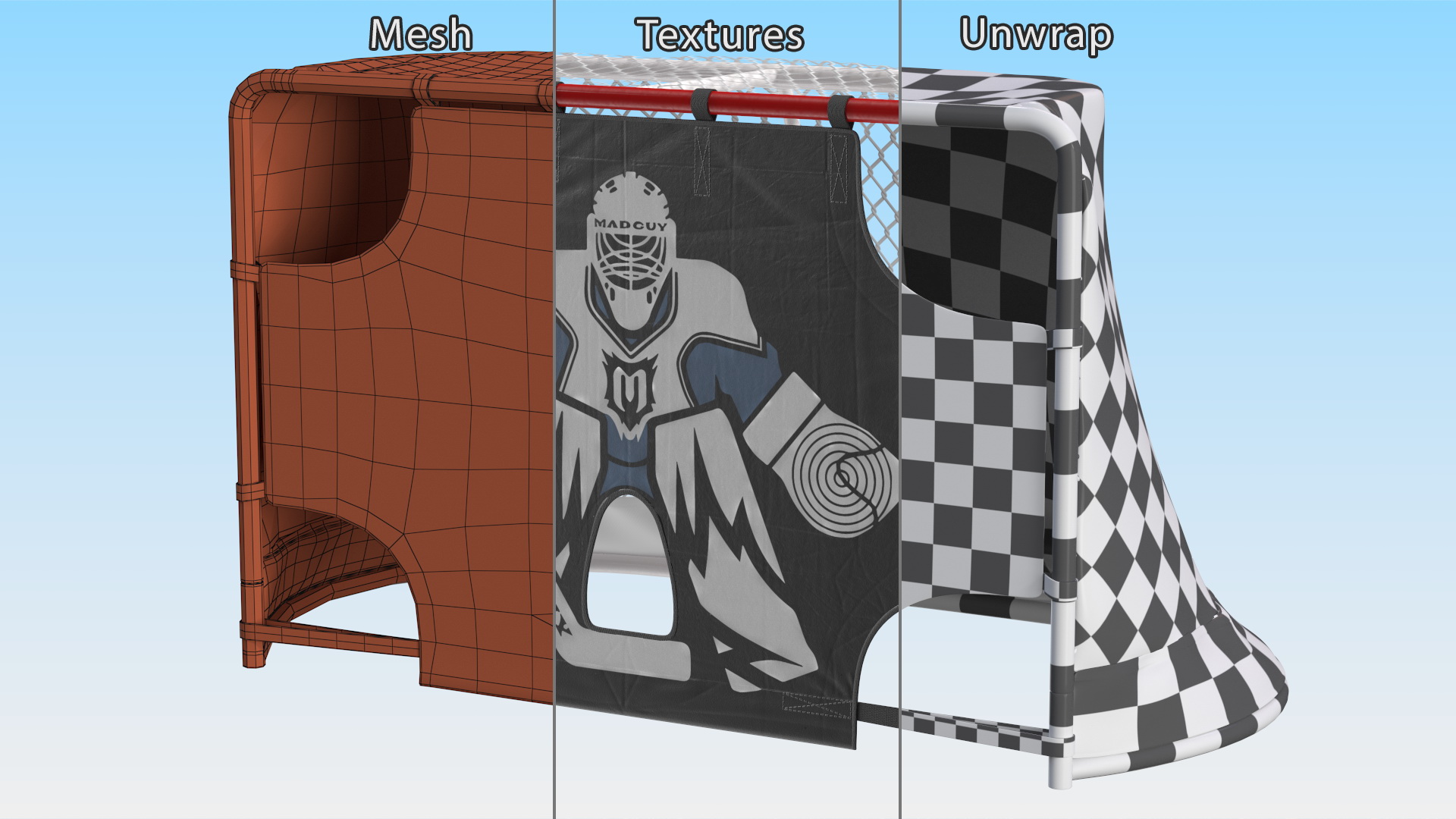 3D model Hockey Shooting Target Mad Guy