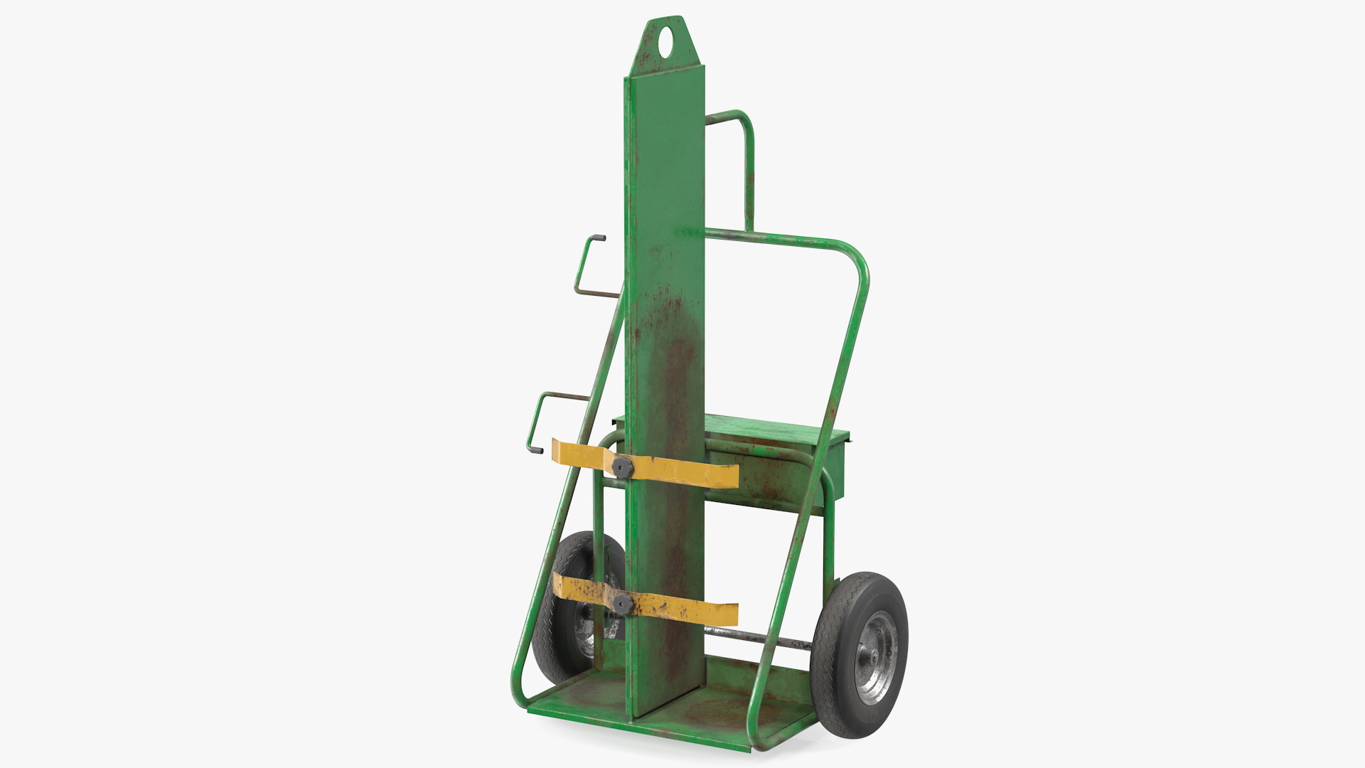 Dual Cylinder Gas Welding Cart Old 3D model