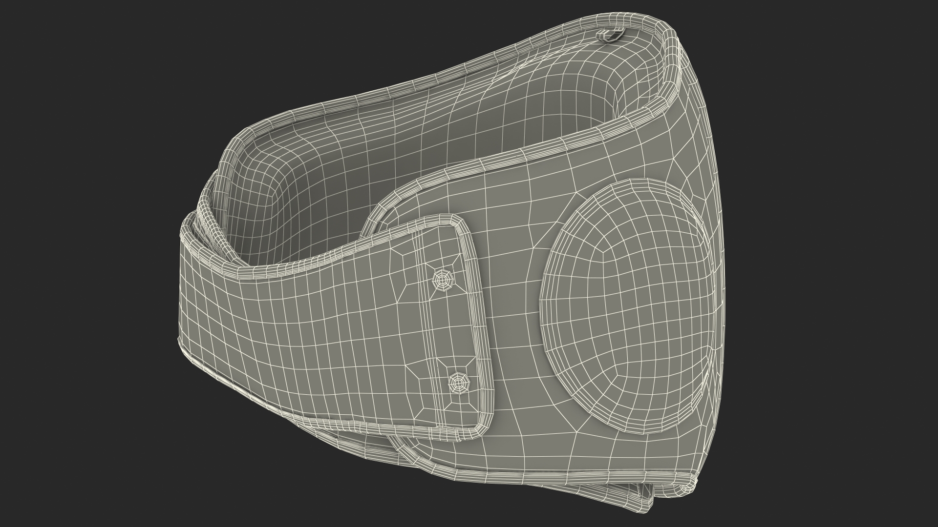 3D Sandee Velcro Belly Pad Maneken Black White model