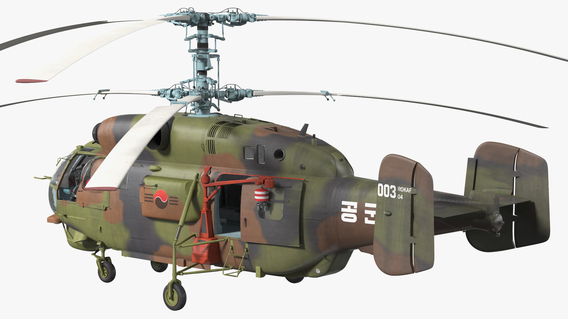 3D Kamov HH32A South Korea Air Force Helicopter Rigged