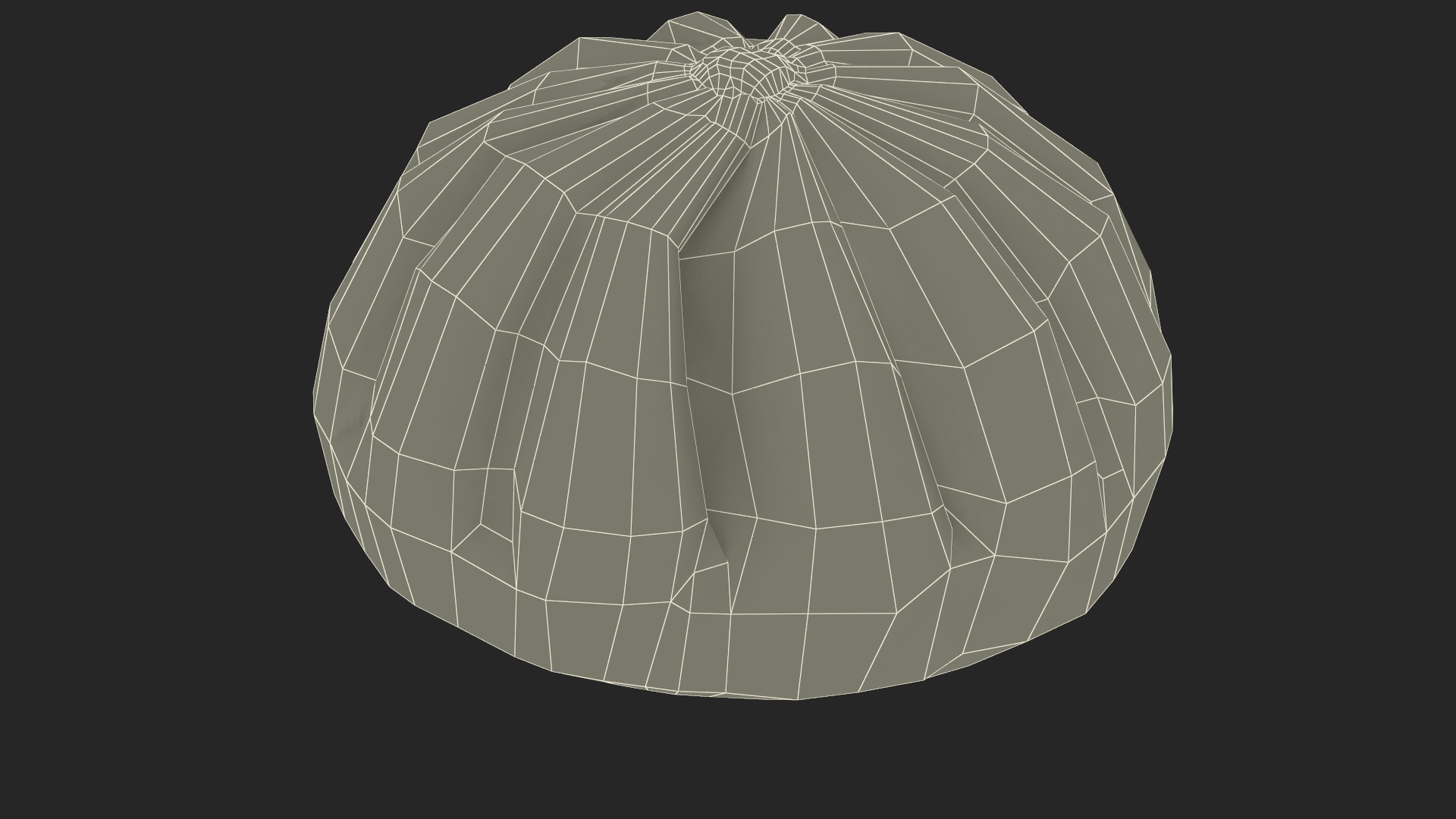 3D Asian Dumpling Raw for 3D Print