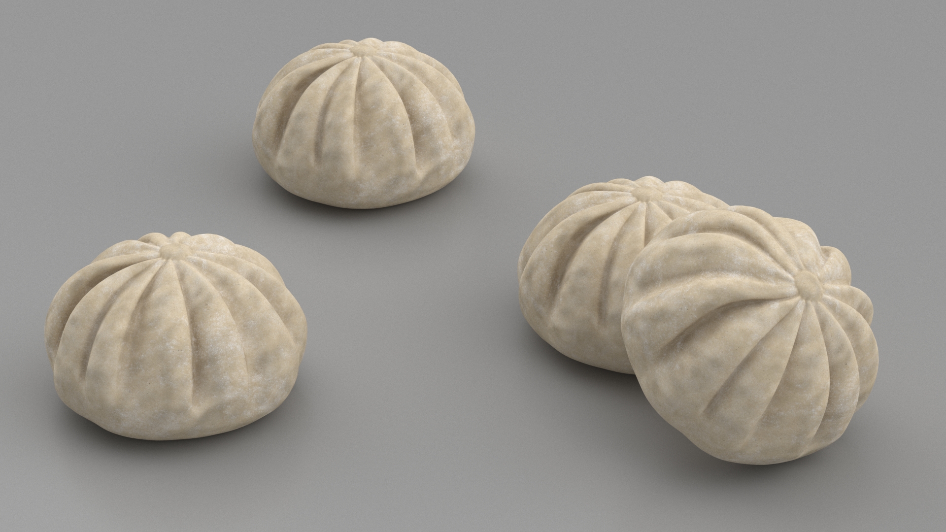 3D Asian Dumpling Raw for 3D Print