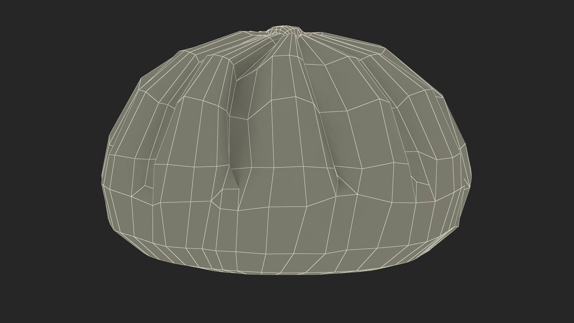 3D Asian Dumpling Raw for 3D Print